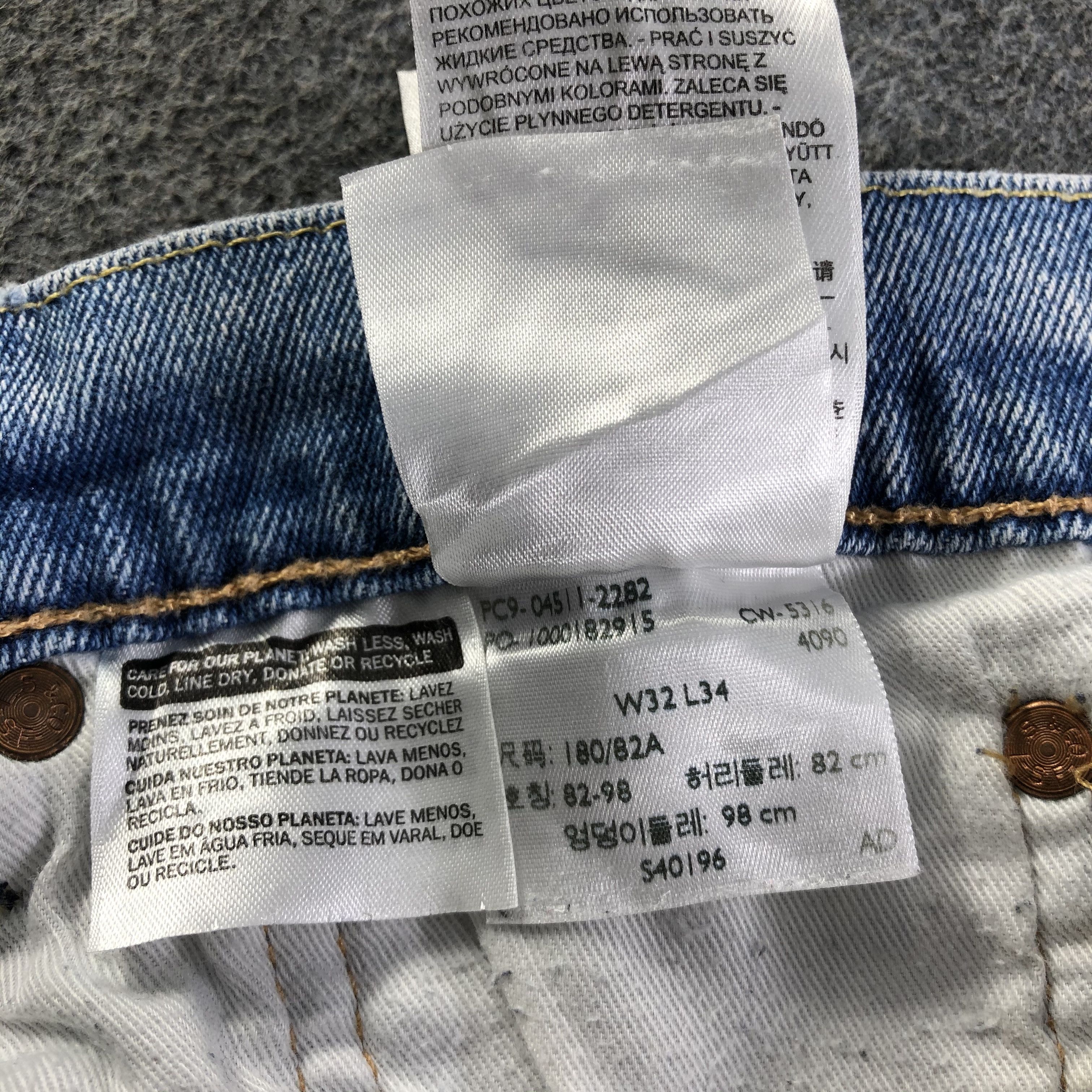 Levi's Vintage Blue Wash Levis 511 Jeans-J4427 Size US 32 / EU 48 - 12 Thumbnail