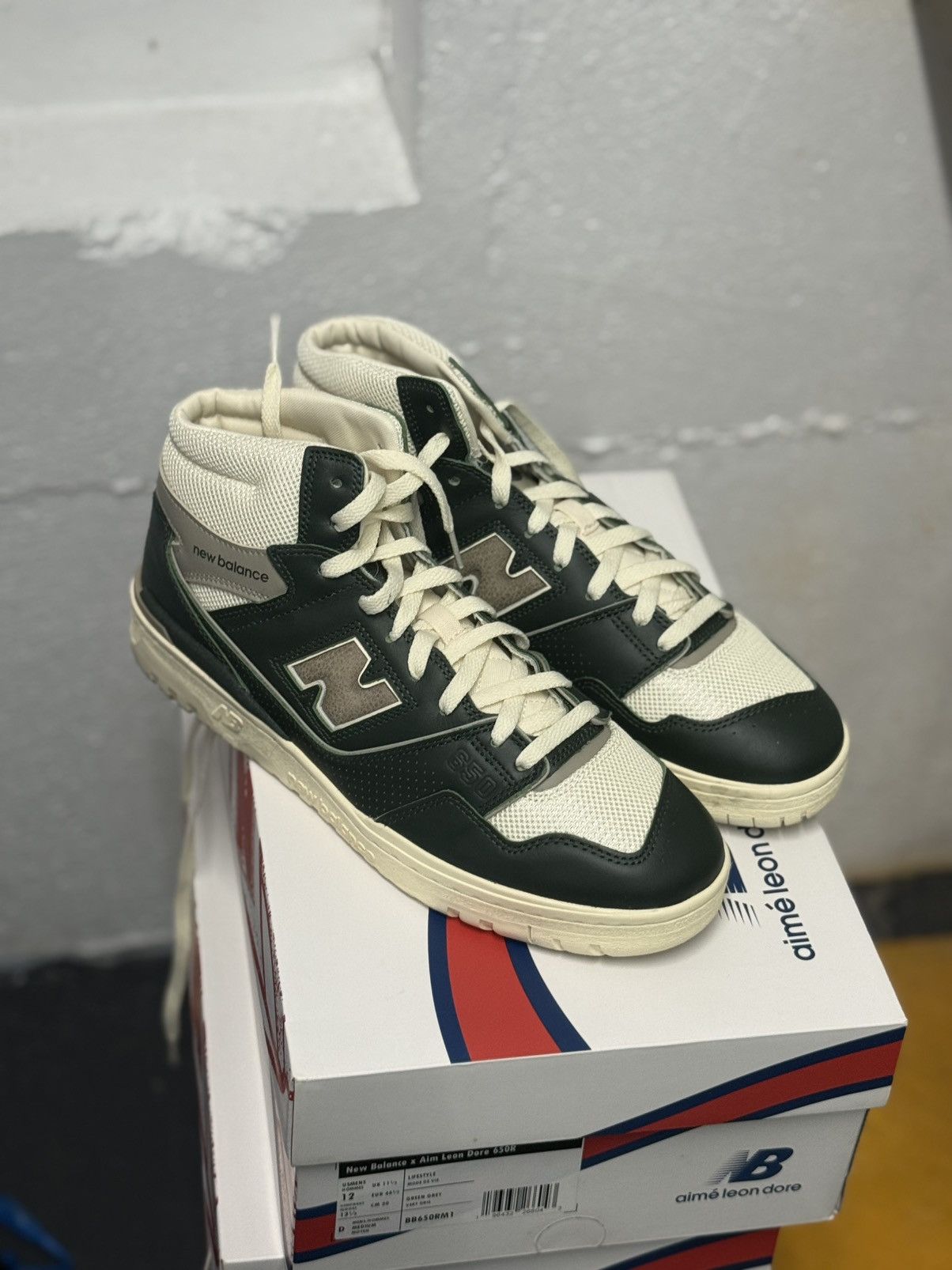 Aime Leon Dore × New Balance Aimé Leon Dore x New Balance 650R Green Grey sz 12 Size US 12 / EU 45 - 2 Thumbnail