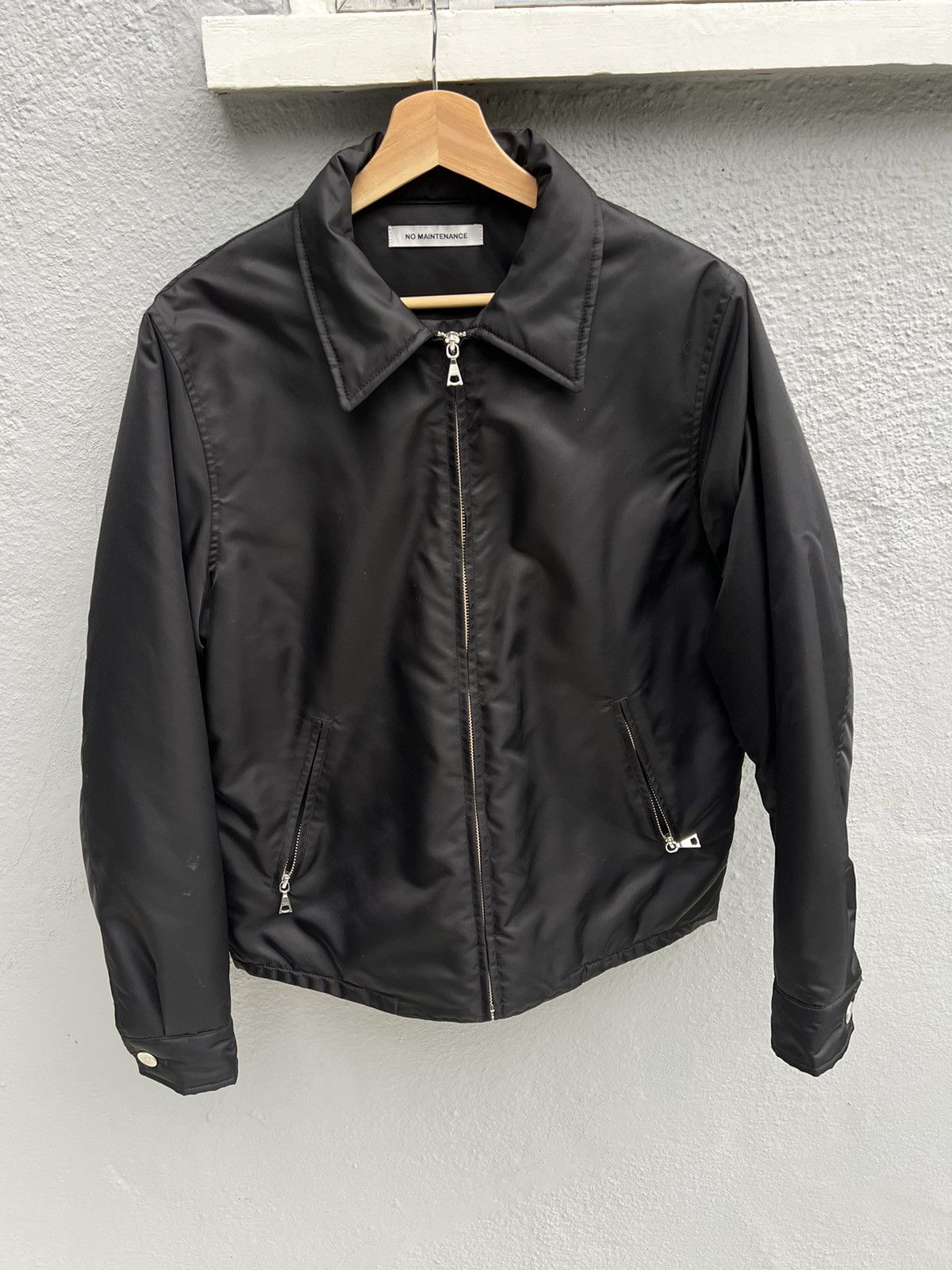 NO MAINTENANCE Black Trucker Jacket xs Xs Dart Trucker Jacket