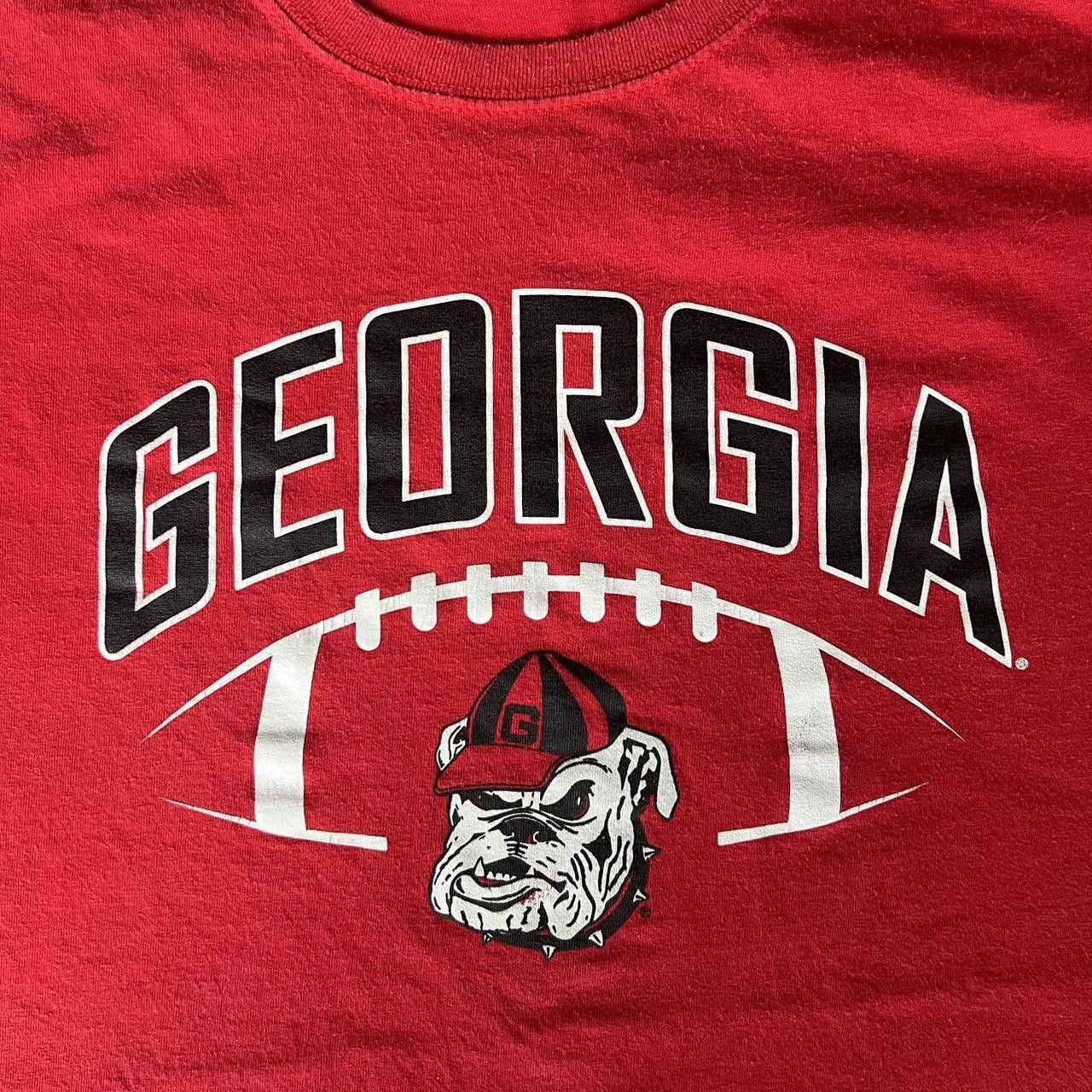 Vintage Crazy Vintage Y2K/2000s University of Georgia Bulldogs Football Essential Red Graphic Shirt! Size US XXL / EU 58 / 5 - 4 Thumbnail