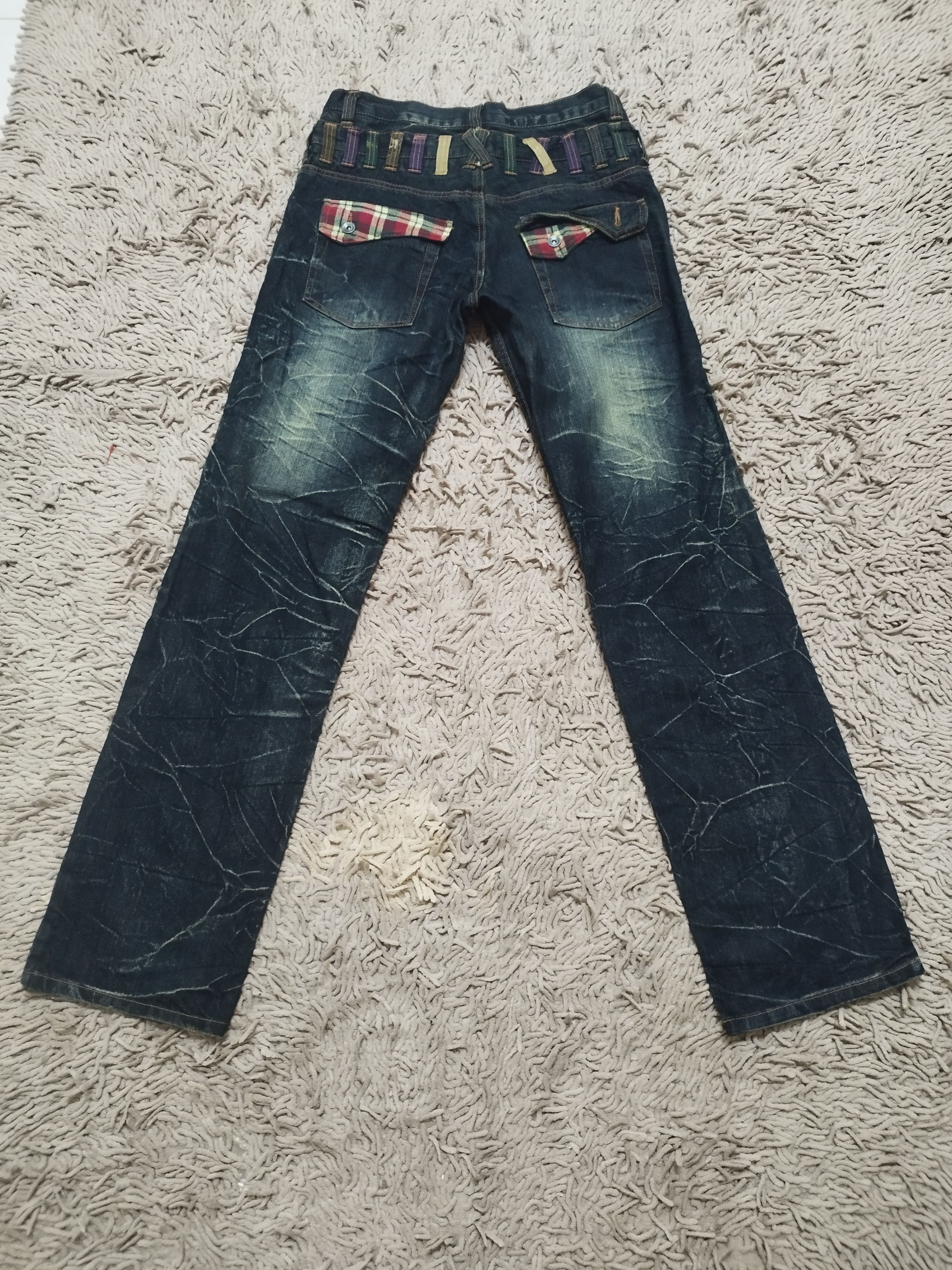 GOSTAR DE FUGA × Hysteric Glamour Nylaus Japan Double Waist Jeans Size US 32 / EU 48 - 6 Thumbnail