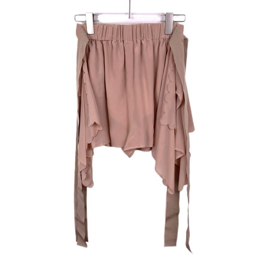 Fendi Fendi Asymmetric Draped Silk Pink Beige Skirt - Size 36 (XS) Size 36" / US 14 / IT 50 - 1 Thumbnail