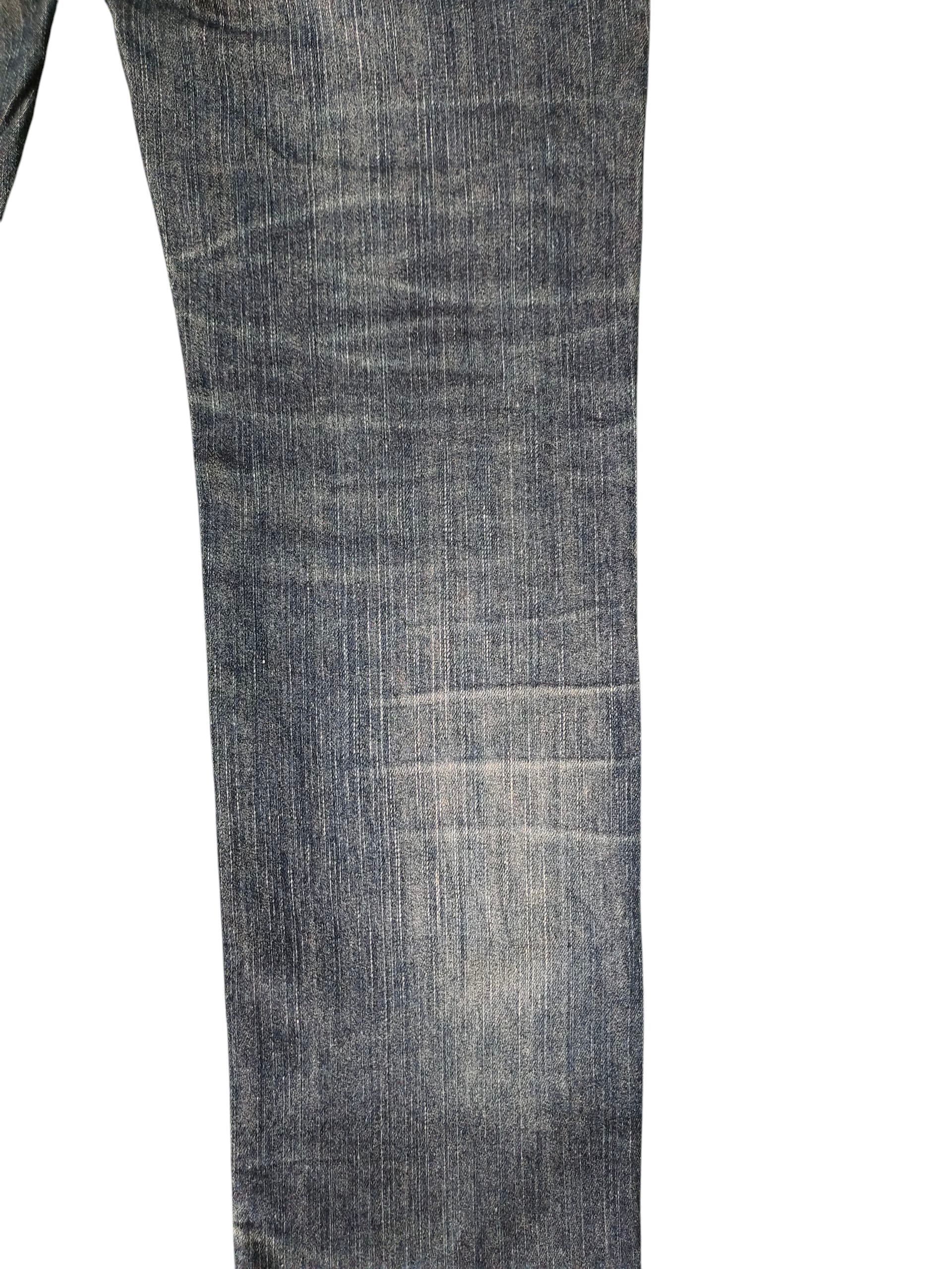 Comme des Garcons × Undercover Vintage Bike Star Japan Zipper Pocket Distress Denim Jeans Size US 33 - 3 Thumbnail