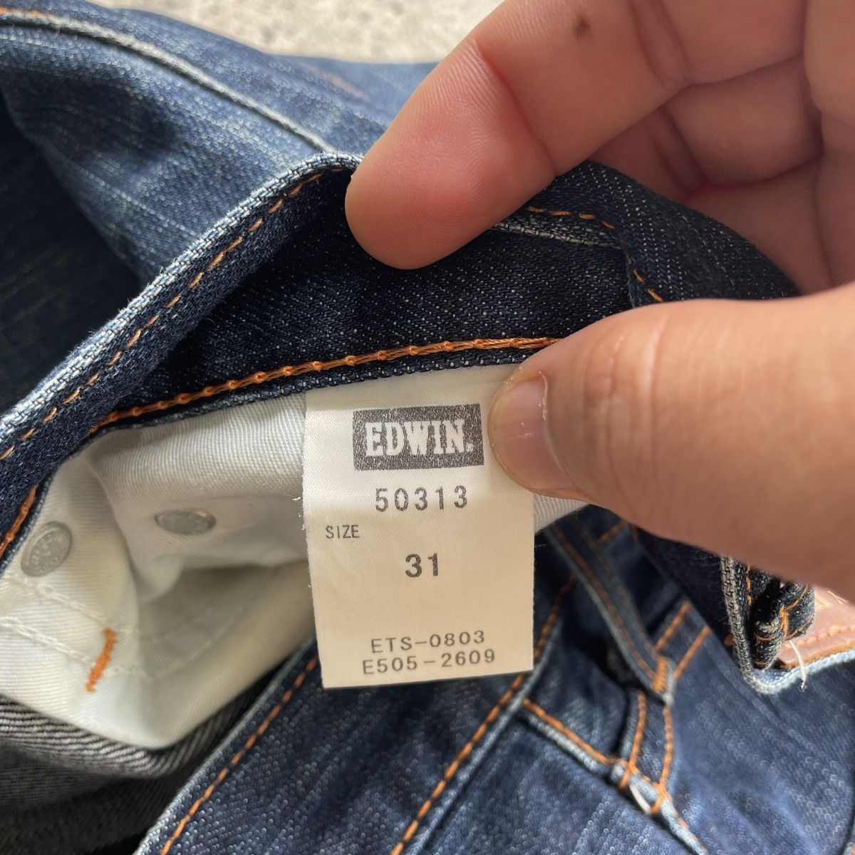Edwin Vintage Edwin 503 Made In Japan Dark Blue Jeans Denim Pants Size US 32 / EU 48 - 8 Thumbnail