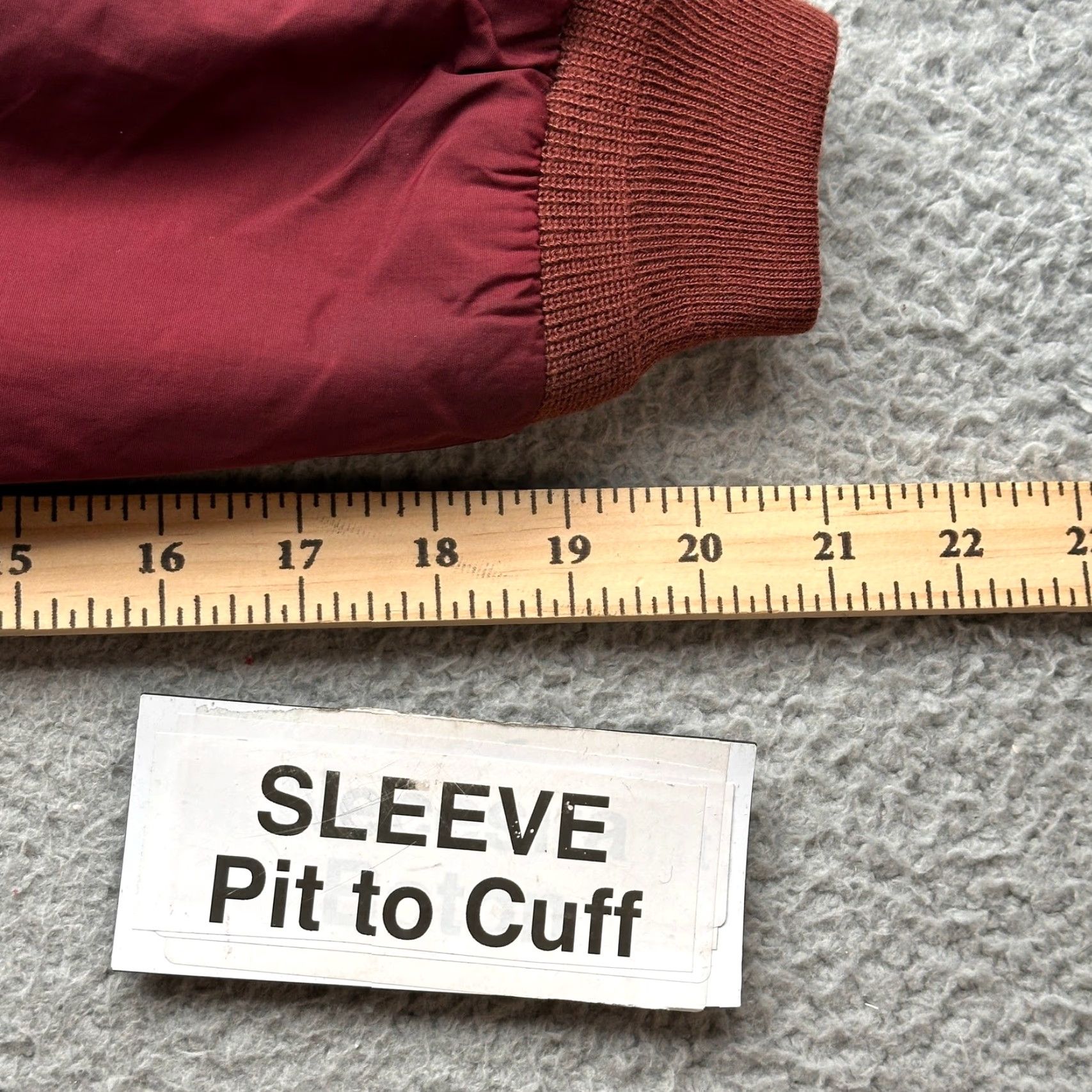 Vintage LL Bean 205107 Warm Up Fleece Lined Jacket Mens Large Red Pockets Thinsulate Insulation Jacket Mens Large Red Size US L / EU 52-54 / 3 - 3 Thumbnail