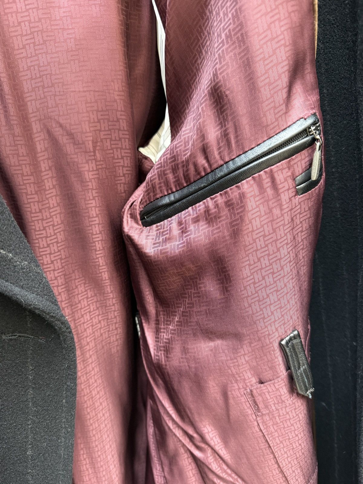Cole Haan Cole Haan Pinstriped Double Breasted Coat Size US L / EU 52-54 / 3 - 5 Thumbnail