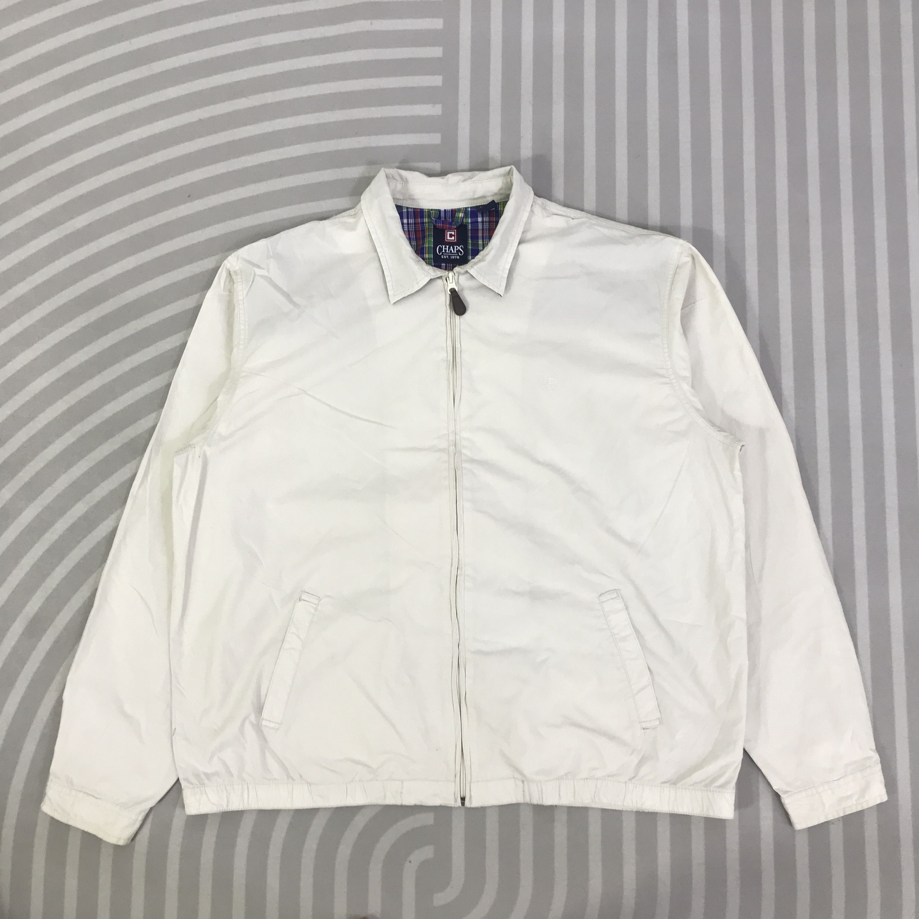 Chaps Vintage Chaps Zipper Jacket K124B11 Size US XL / EU 56 / 4 - 1 Thumbnail