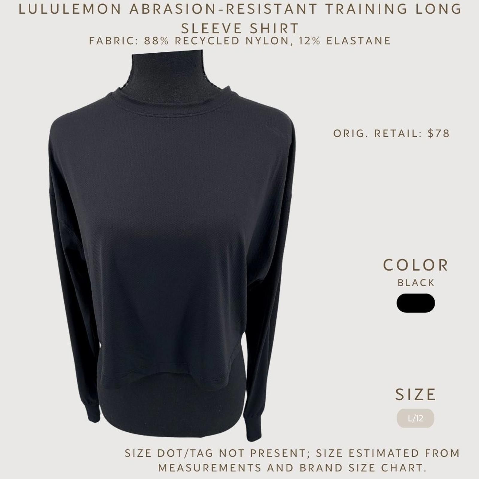 Lululemon Lululemon Abrasion Resistant Training Long Sleeve Top 12 Size L / US 10 / IT 46 - 2 Thumbnail