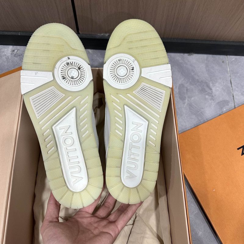 Louis Vuitton Louis Vuitton White Cement Trainer Sneakers -2508 Size US 8 / EU 41 - 3 Thumbnail