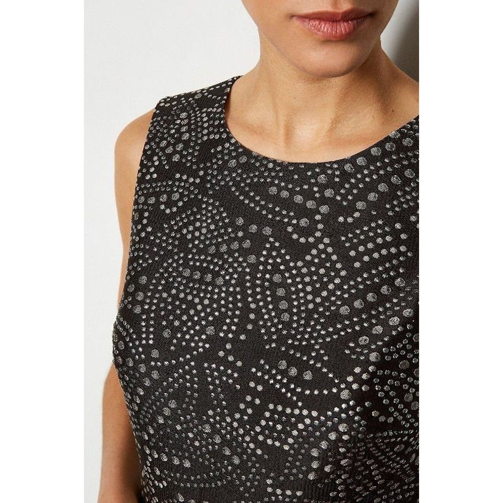 karen millen polka dot midi dress karen millen black and white dress Karen Millen Black & White Polka Dot  Midi Dress  Playful and Fun  Karamel Mary