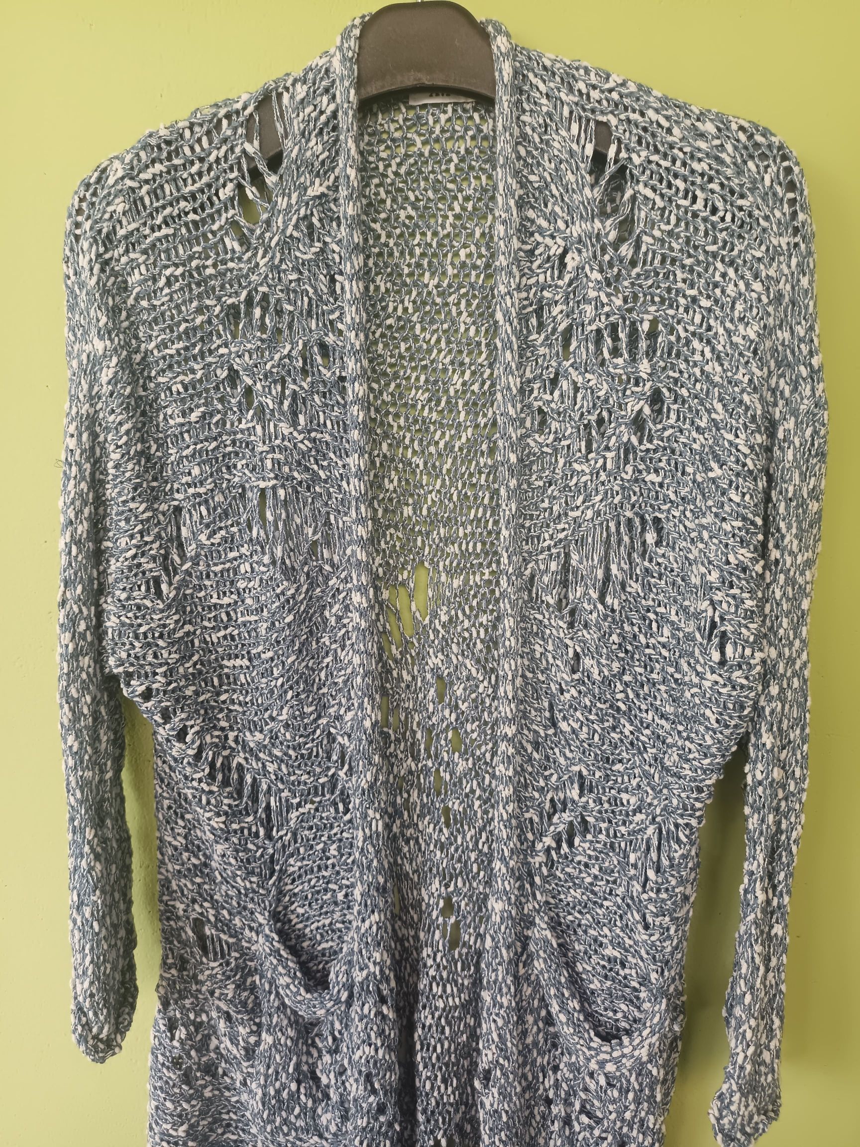 Other A.P Design Fashion Distressed Tassel Cable Knit Cardigan Size L / US 10 / IT 46 - 7 Thumbnail