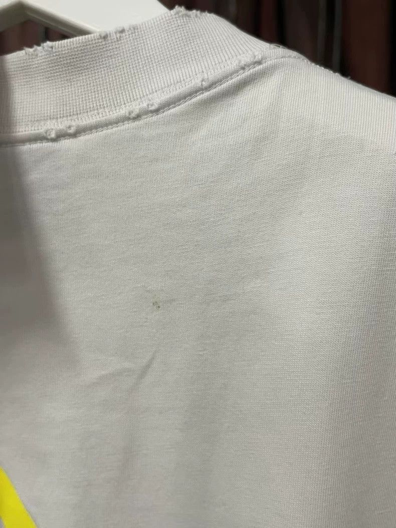 Balenciaga Balenciaga White Yellow Letter Short Sleeve Shirt-2505 Size US XXS / EU 40 - 6 Thumbnail