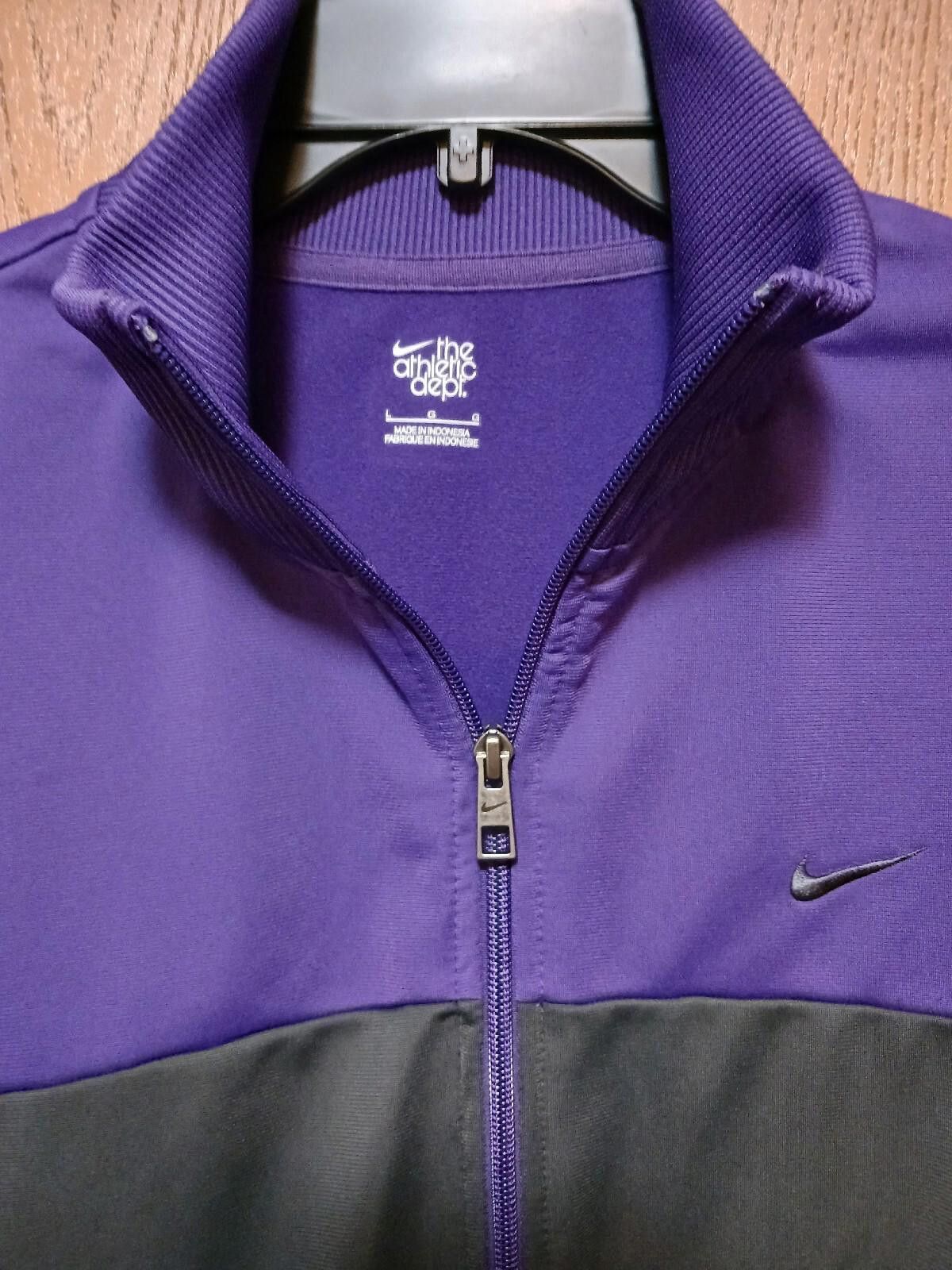 Nike Nike Men's Track Jacket - Purple & Gray Size US L / EU 52-54 / 3 - 3 Thumbnail