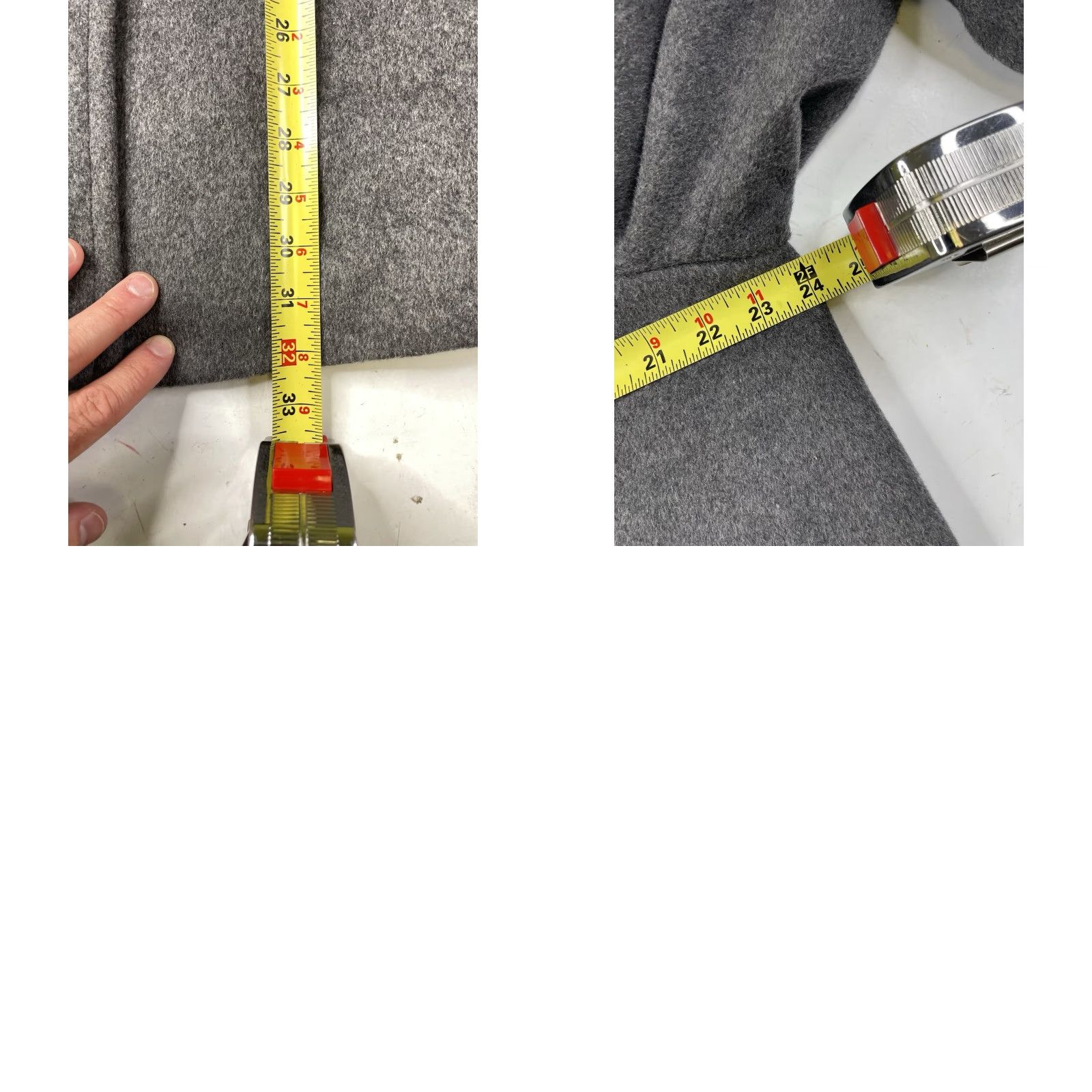 Ralph Lauren VINTAGE Lauren by Ralph Lauren Women's Hooded Pea Coat Jacket Charcoal XL Size XL / US 12-14 / IT 48-50 - 8 Thumbnail