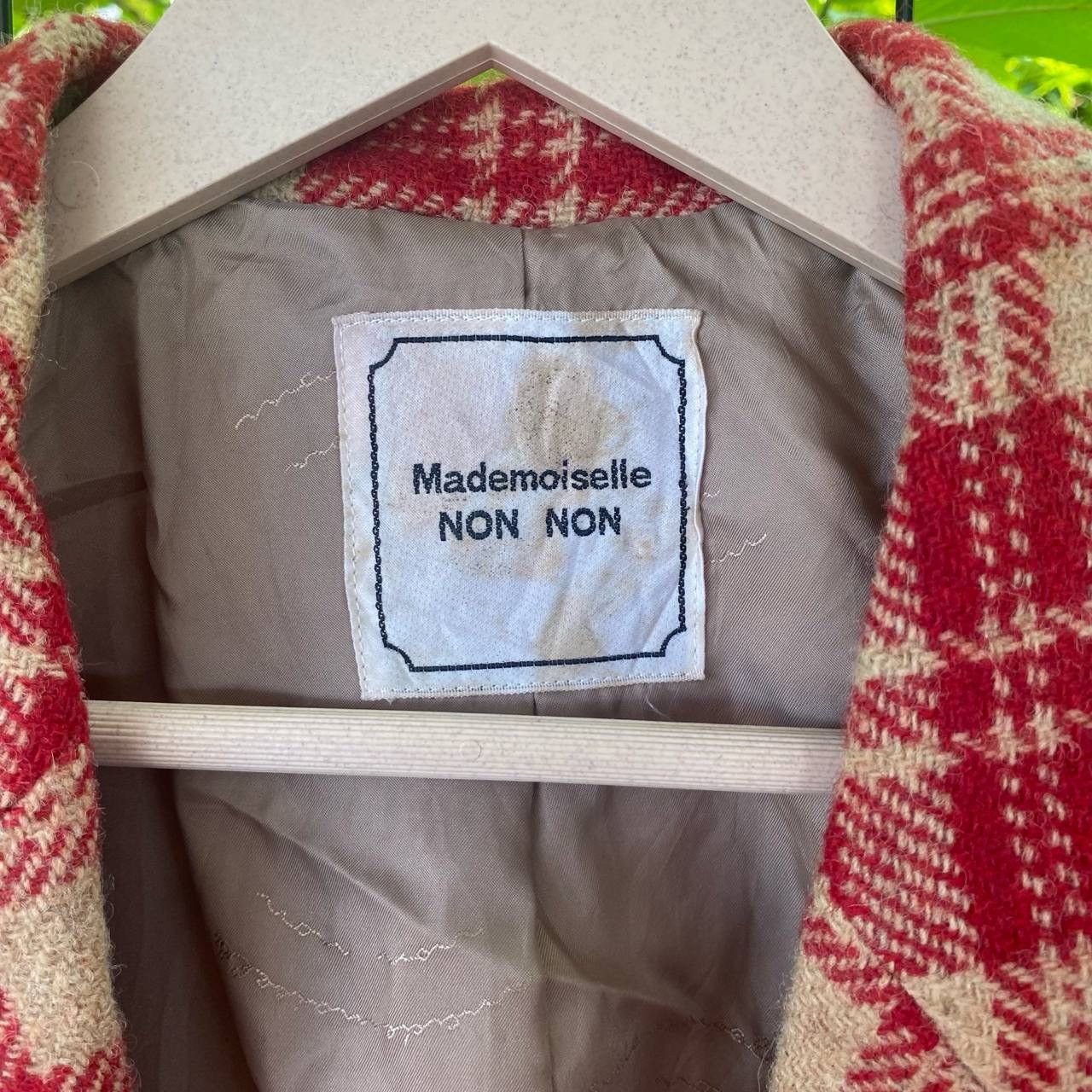 Designer × Mademoiselle Non Non × Vintage Vintage Mademoiselle Non non Checkered Board Coat Jacket Size US S / EU 44-46 / 1 - 6 Thumbnail