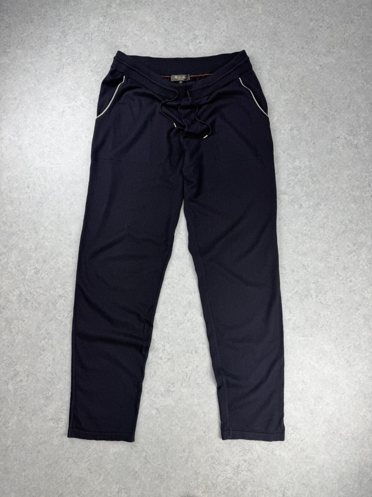 Loro Piana Loro Piana Cashmere Cotton Sweatpants Navy Size 3XL Size US 38 / EU 54 - 1 Thumbnail