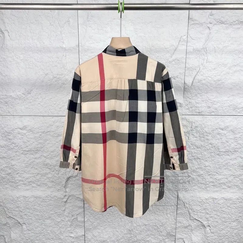 Burberry Burberry Khaki Cotton Women’s Shirt. Size L / US 10 / IT 46 - 2 Thumbnail