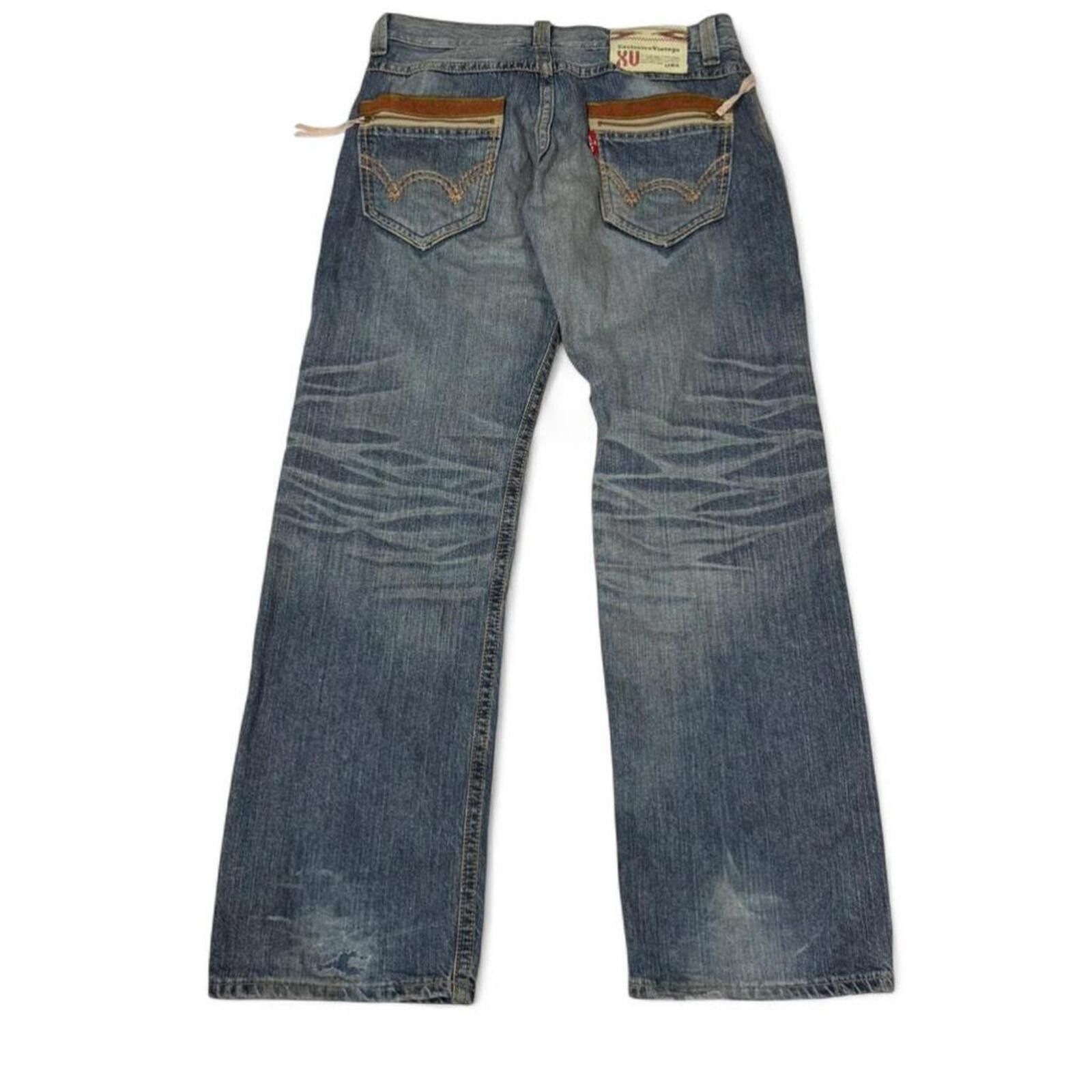 Edwin Exclusive Vintage EDWIN denim jeans signature logo design Size US 34 / EU 50 - 2 Thumbnail