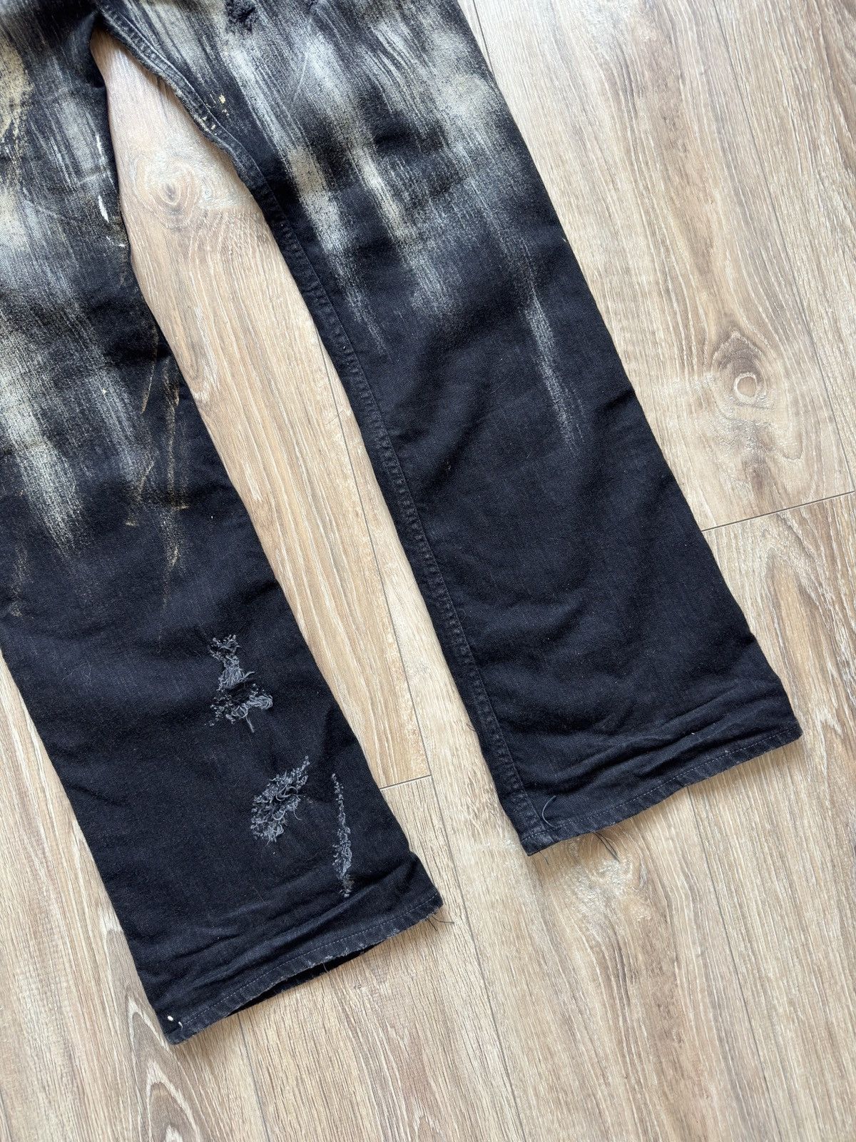 Le Grande Bleu (L.G.B.) L.G.B Lazy S-Wolf Bootcut Jeans Paint Bleach Size US 36 / EU 52 - 5 Thumbnail