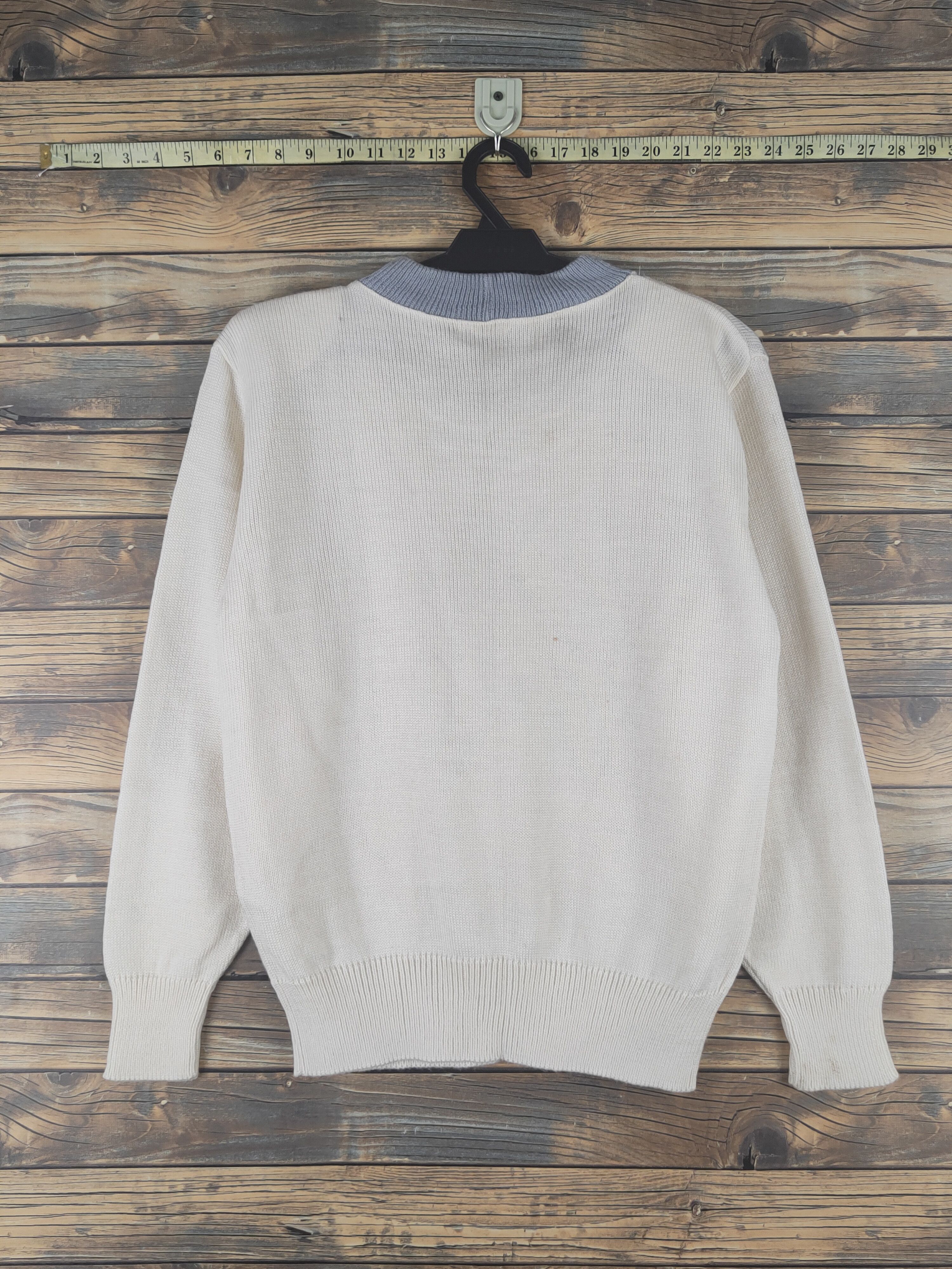 Homespun Knitwear × Japanese Brand × Vintage 24Carat Ivory Knitwear Sweatshirts #W1206 Size M / US 6-8 / IT 42-44 - 8 Thumbnail