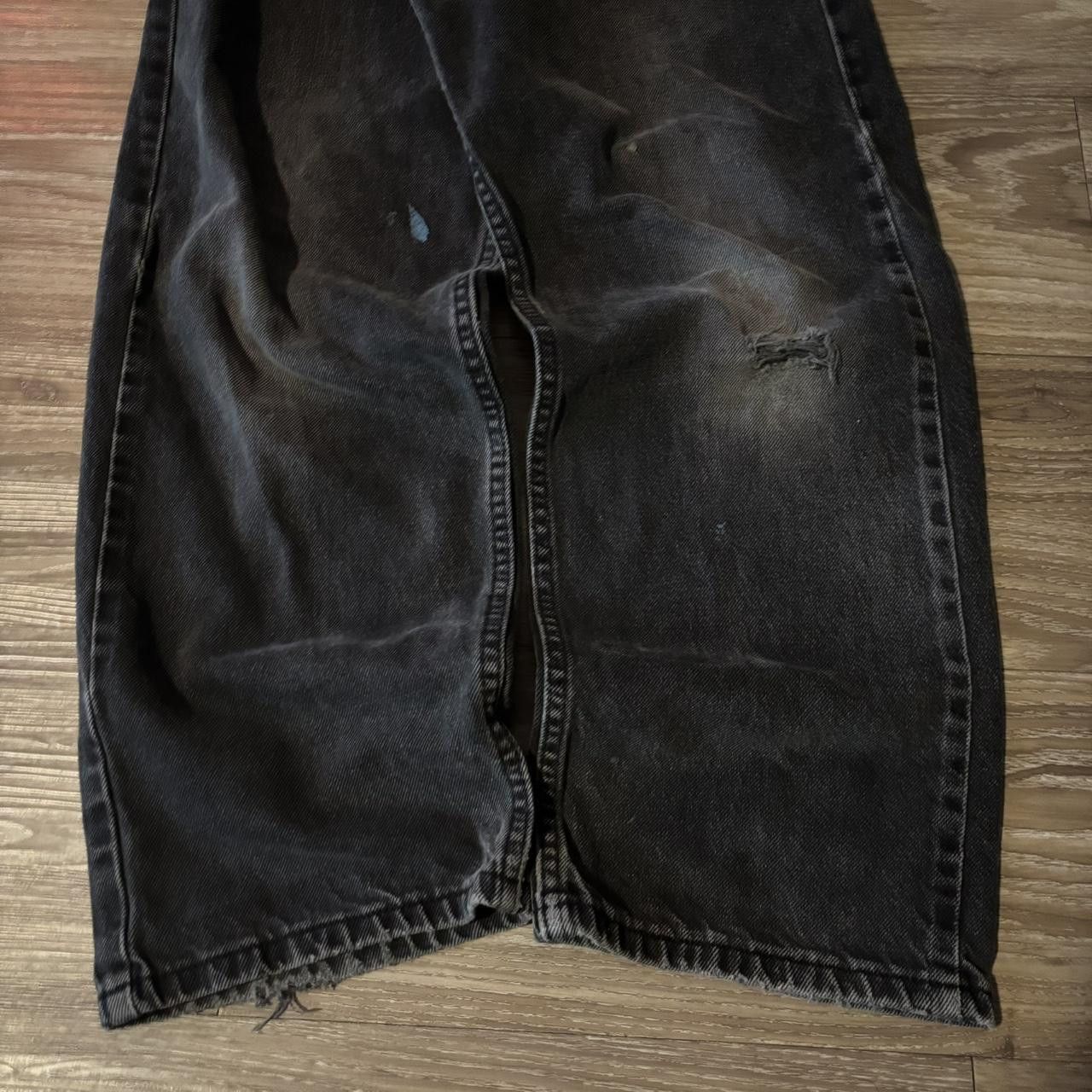 Vintage Crazy Vintage Y2K/2000s Grunge Black Faded Denim Jeans! 32x30 Size US 32 / EU 48 - 6 Thumbnail