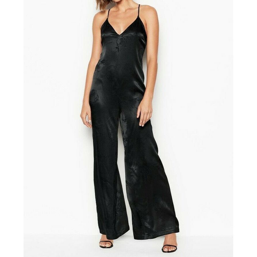 V NECK FLARED JUMPSUIT SECRET GARDEN