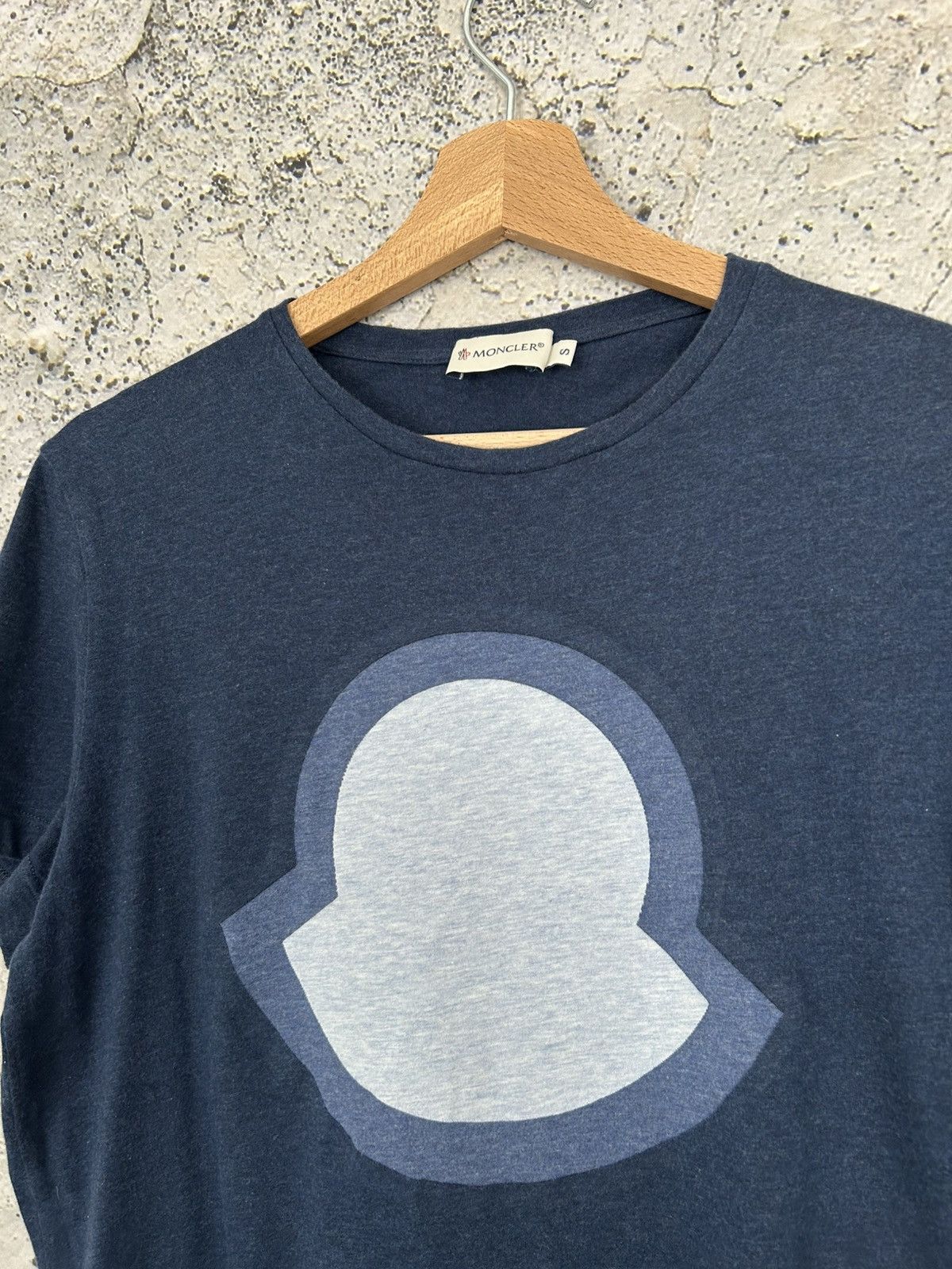 Moncler Moncler Big Logo Designer Tee Luxury Drill Rap Avant Garde Size US S / EU 44-46 / 1 - 3 Thumbnail