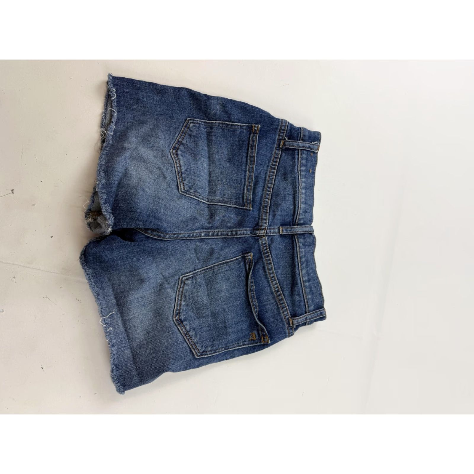 Madewell Madewell Shorts Womens 24 Blue Denim Cutoff Raw Hem Stretch 5 Pocket Casual Continuous Size 42" / US 20 - 5 Thumbnail