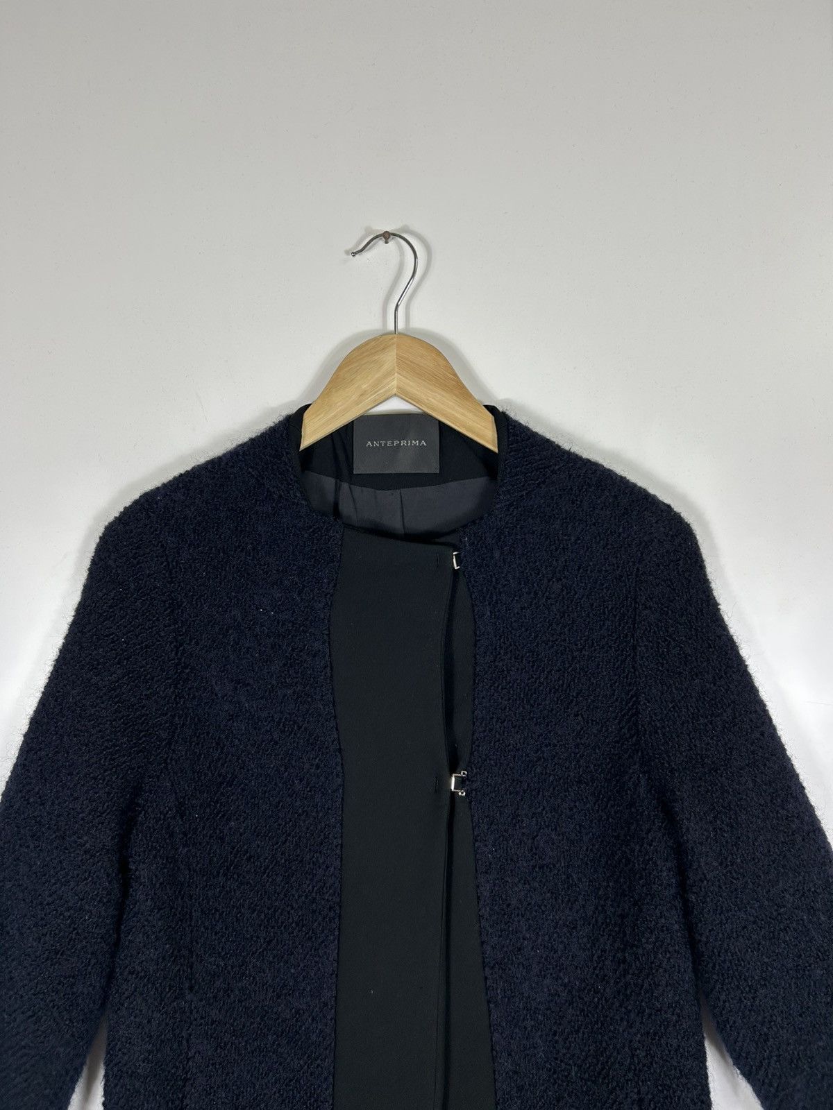 ANTEPRIMA 🔥 ANTEPRIMA Milano Wool Mohair Long Coat Jacket Size XS / US 0-2 / IT 36-38 - 4 Thumbnail