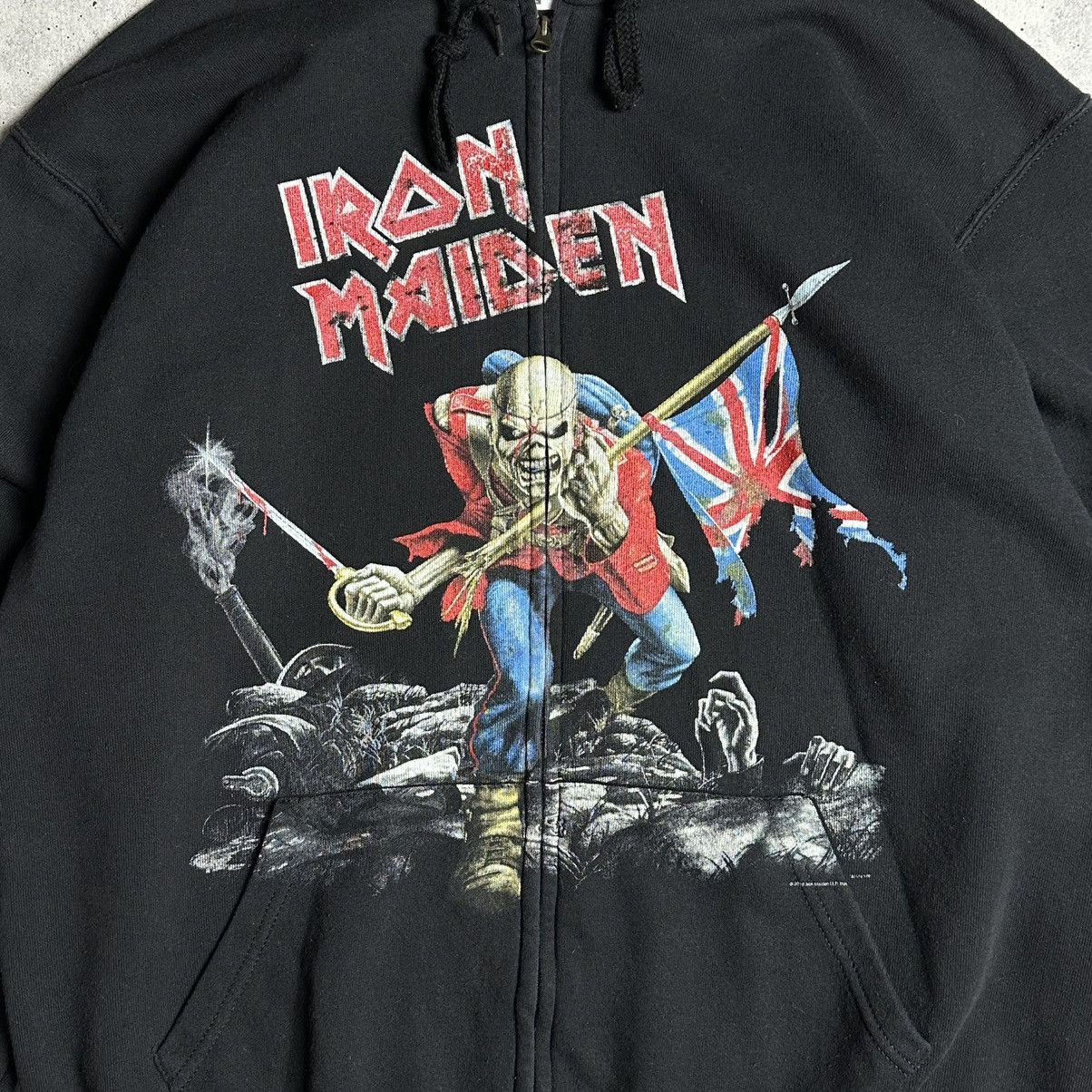 Iron Maiden × Vintage Iron Maiden Vintage Fullprint Zip Hoodie XL Nobody Win Fight Size US XL / EU 56 / 4 - 5 Thumbnail