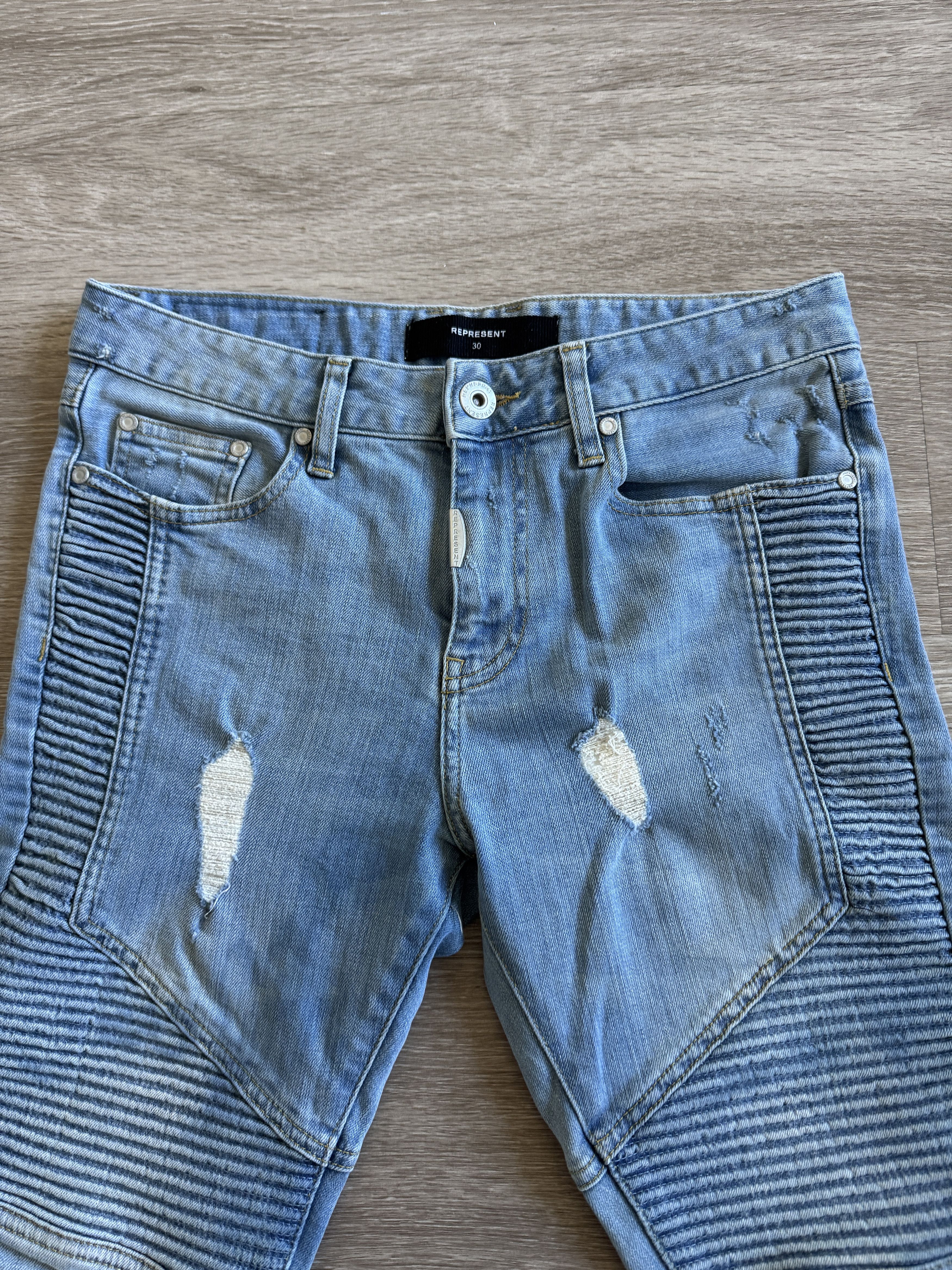 Represent Clo. Distress Biker Jeans Size US 30 / EU 46 - 1 Thumbnail