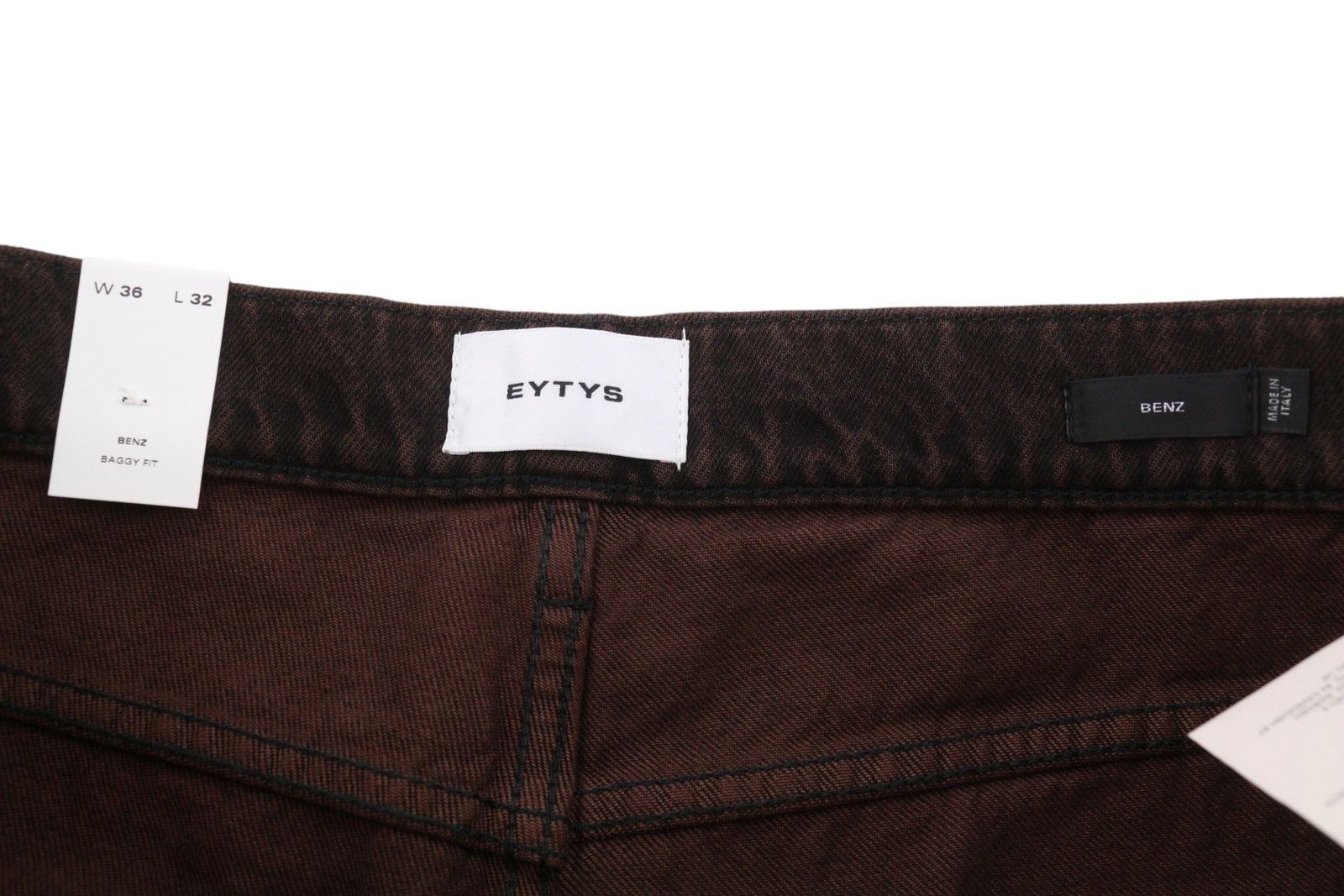 Eytys BENZ SEPIA BAGGY FIT W36/L32 Brown Faded RRP370 88884 Size US 36 / EU 52 - 8 Thumbnail