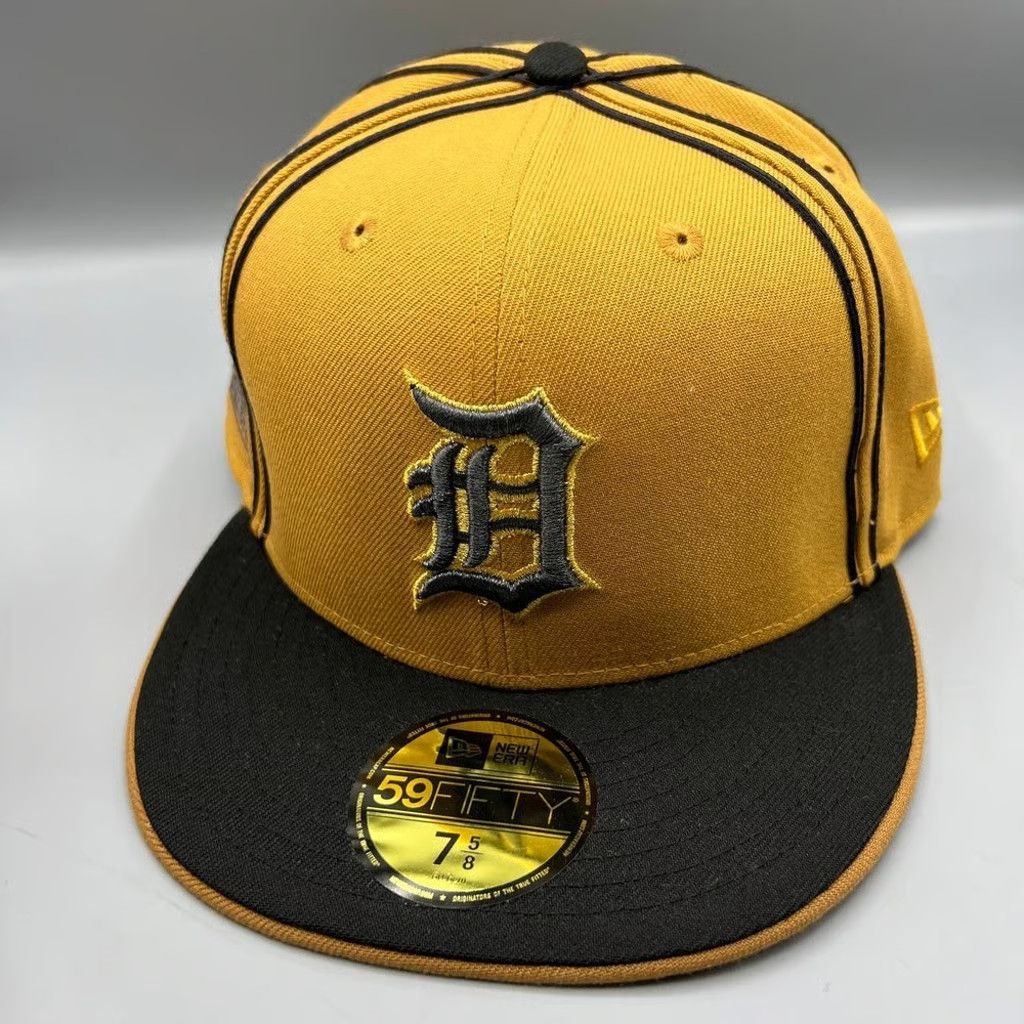 New Era Detroit Tigers Hat Men 7 5/8 Brown World Series Fitted Cap Size ONE SIZE - 2 Thumbnail