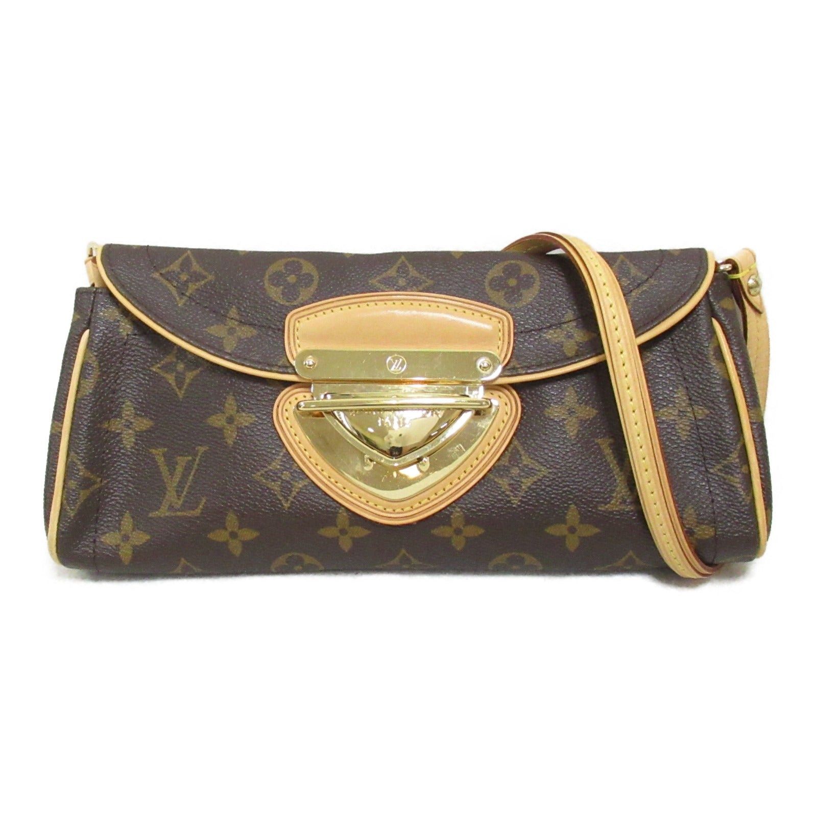 Louis Vuitton Louis Vuitton Pochette Beverly Shoulder Bag Coated Canvas Monogram Brown Size ONE SIZE - 1 Thumbnail