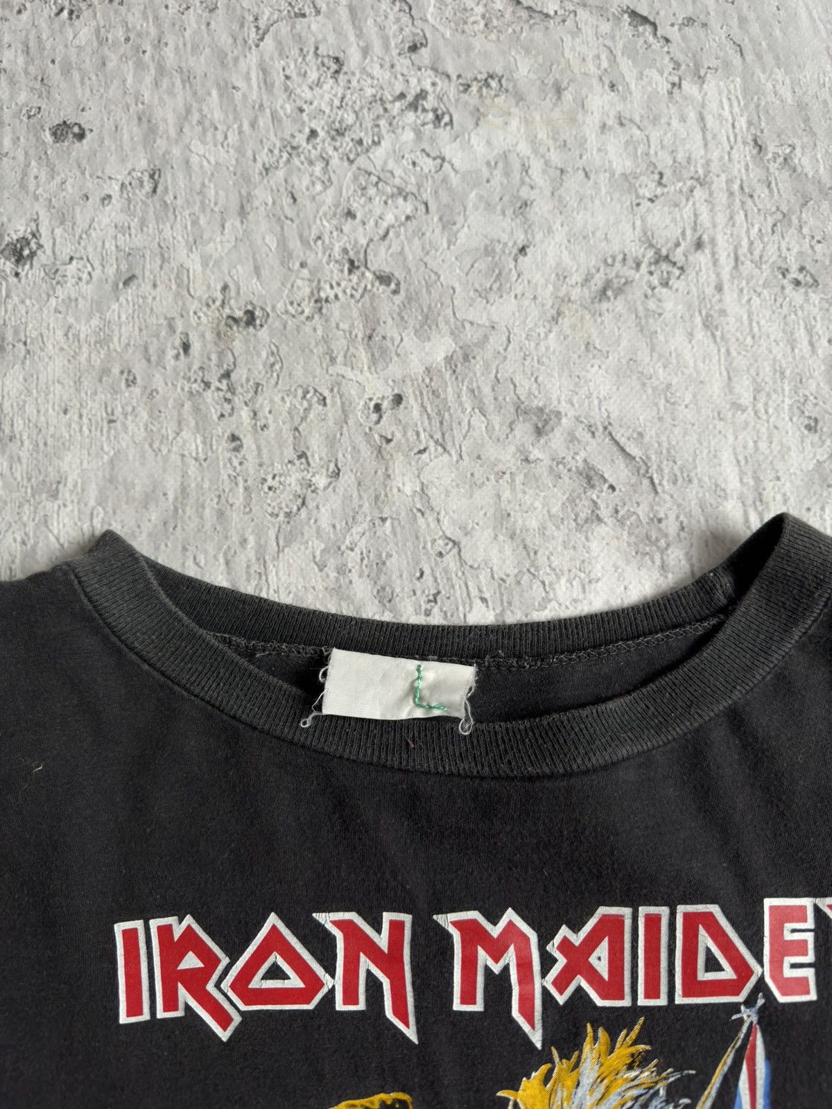 Band Tees × Iron Maiden × Vintage LICENSED 1989 Iron Maiden Band T Shirt Tee Size US L / EU 52-54 / 3 - 4 Thumbnail