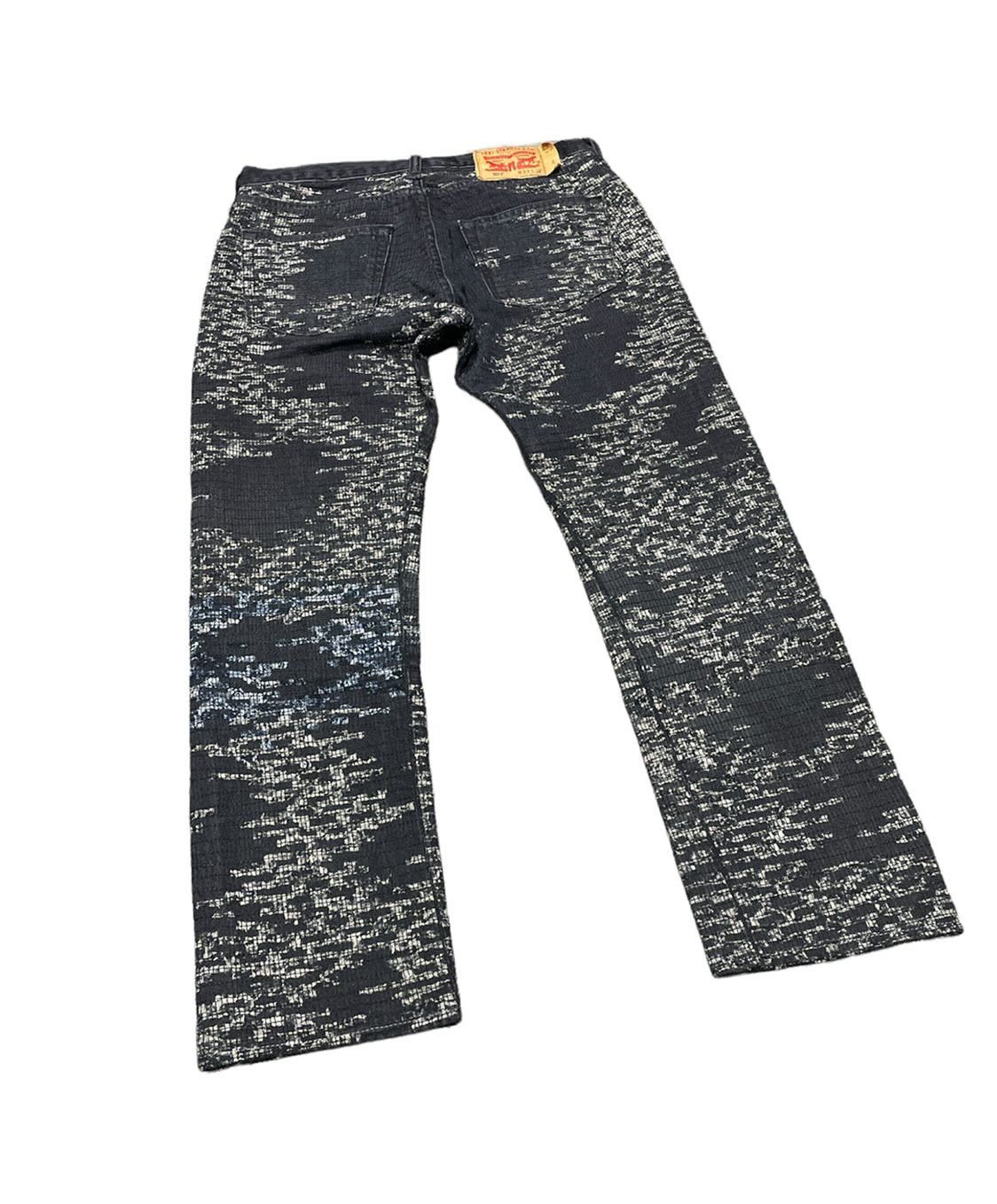 Japanese Brand Custom Levi 501 Black Boro Denim Size US 30 / EU 46 - 4 Thumbnail