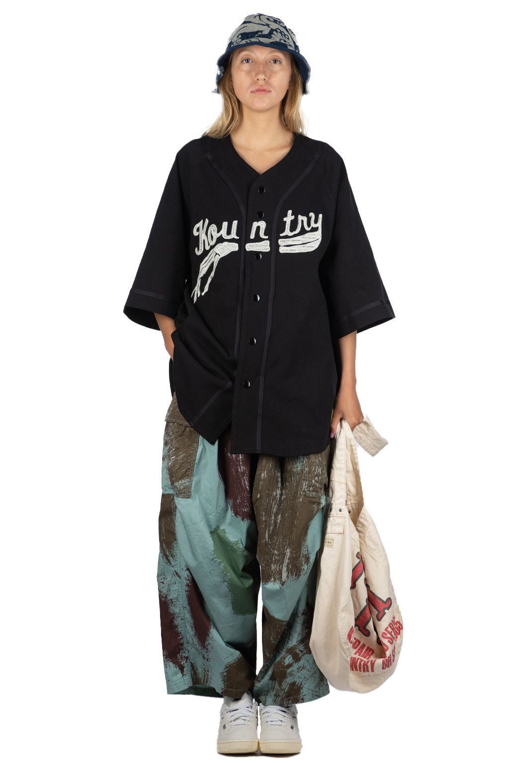 Kapital KAPITAL kountry 16 tenjiku baseball shirt black bone new Size US XL / EU 56 / 4 - 9 Thumbnail