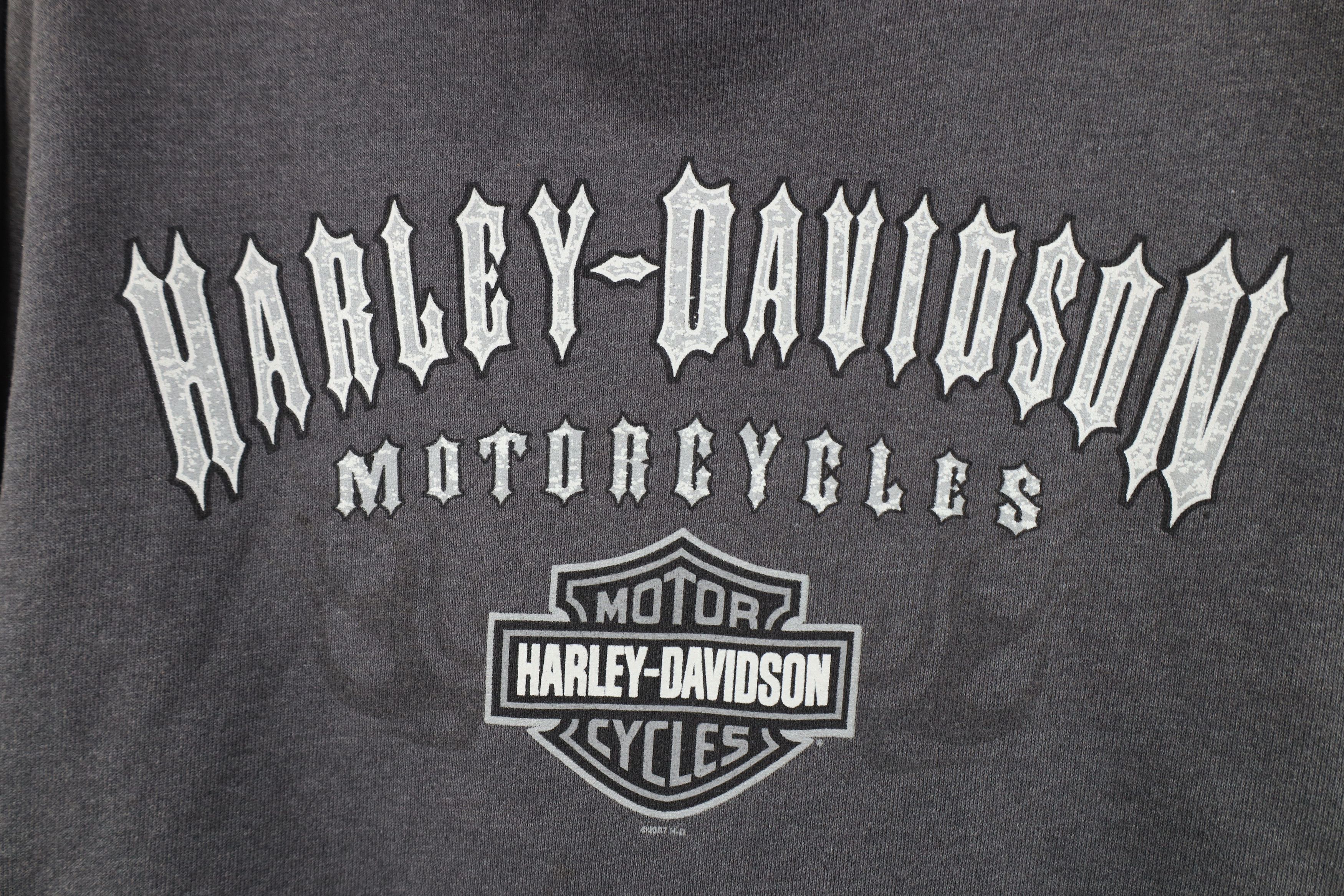 Harley Davidson Vintage Y2K Harley Davidson Fire Flames Crewneck Sweatshirt Size US XXL / EU 58 / 5 - 4 Thumbnail
