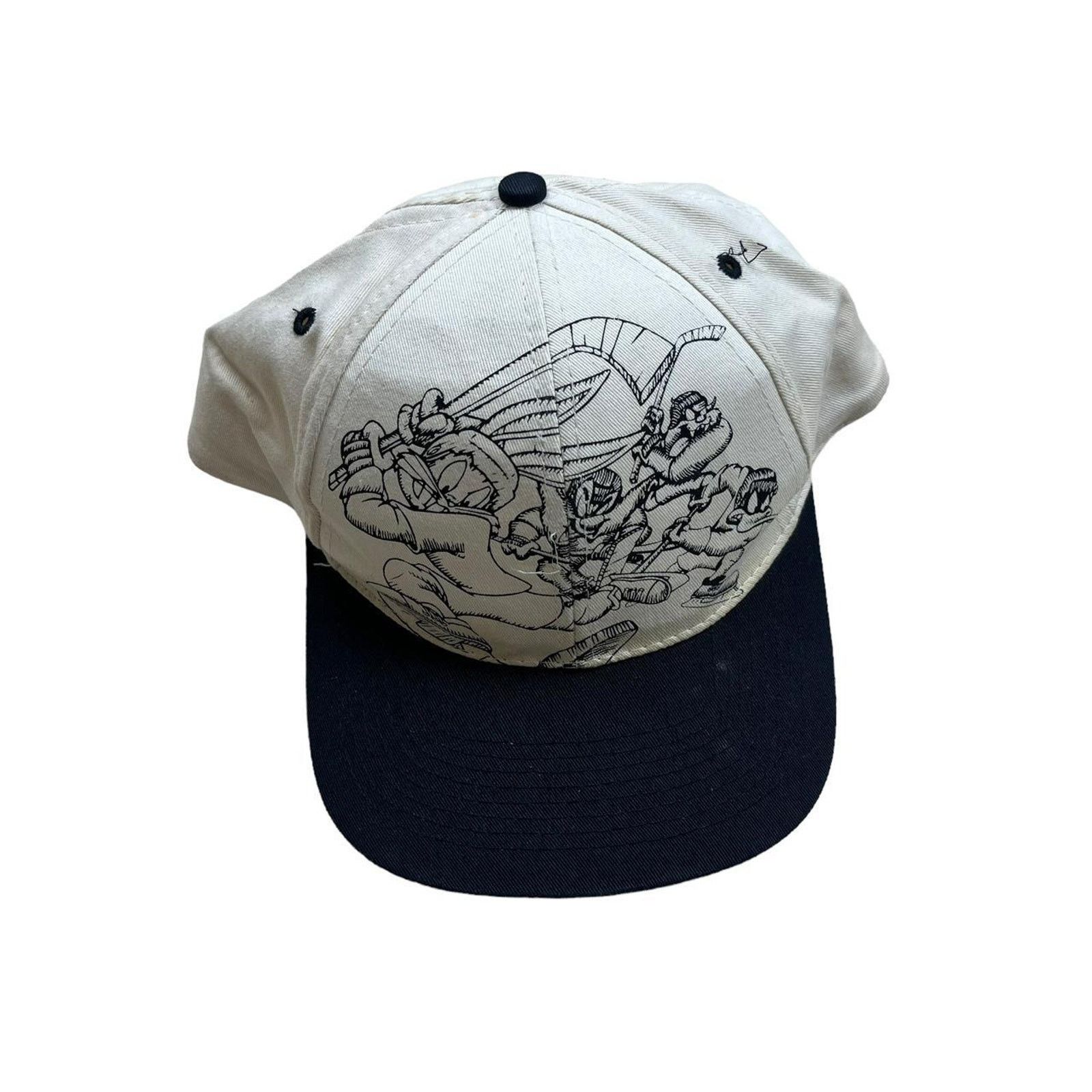 Vintage Vintage 1997 Looney Tunes Hockey Snapback Size ONE SIZE - 2 Thumbnail