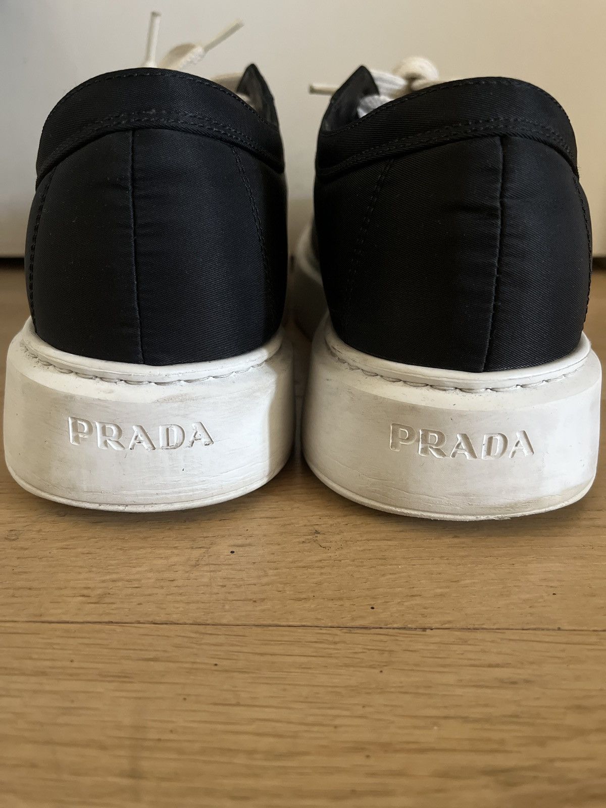 Prada Mens Prada Nylon Gabardine Sneakers UK 8.5 (US 9.5) Size US 9.5 / EU 42-43 - 4 Thumbnail