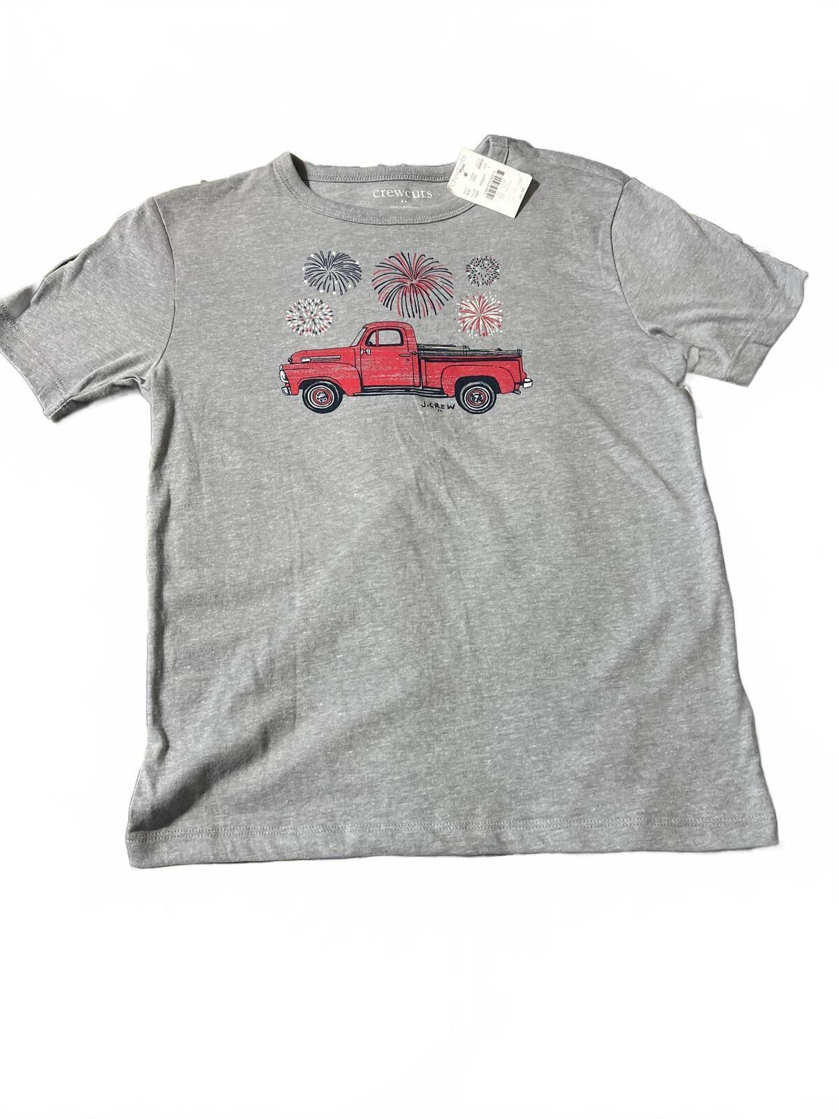 Other crewcuts Gray T-Shirt with Red Truck Fireworks Graphic 10/12 Size US XXS / EU 40 - 2 Thumbnail