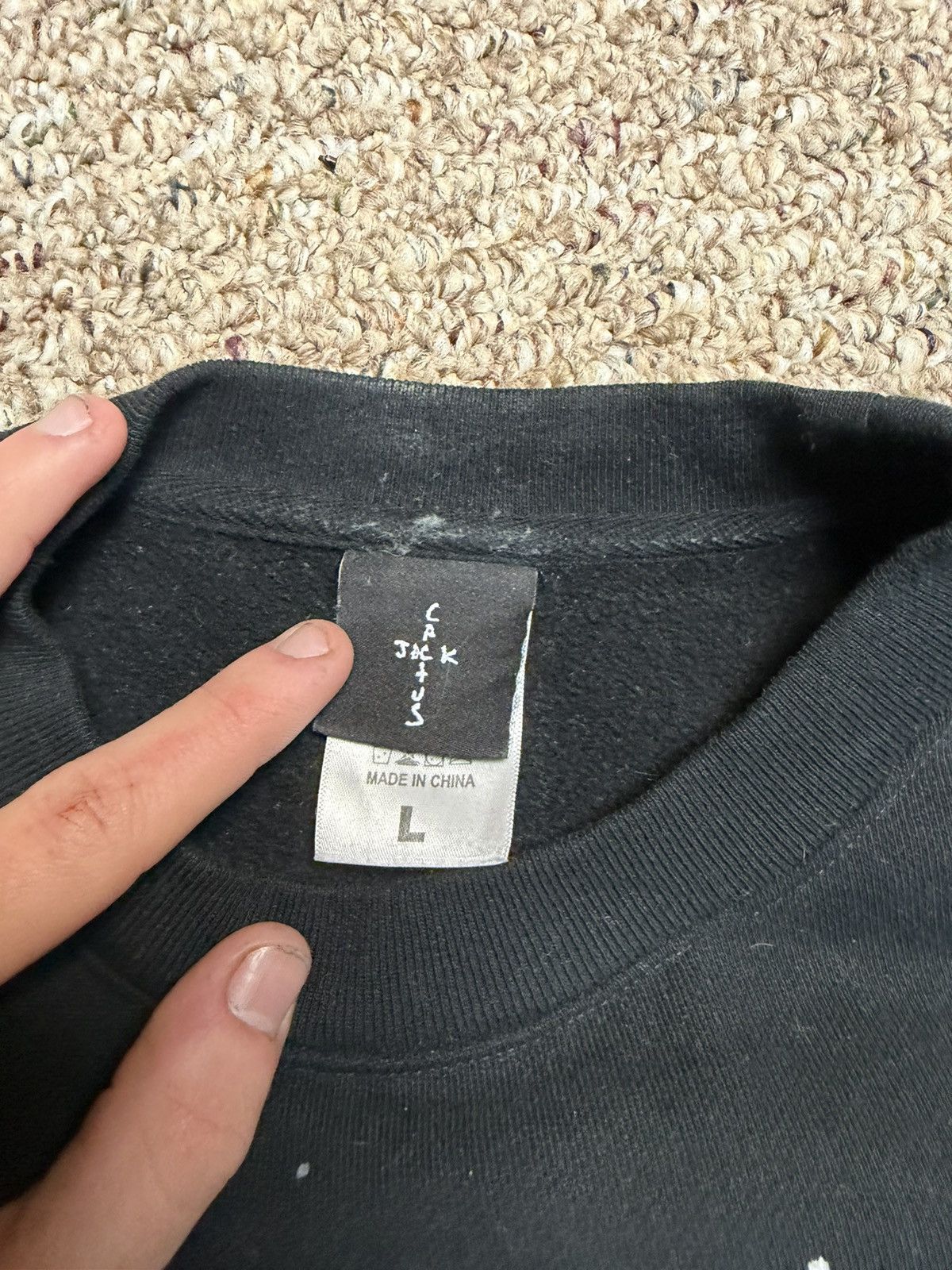 Travis Scott Cactus world crewneck Size US L / EU 52-54 / 3 - 3 Thumbnail