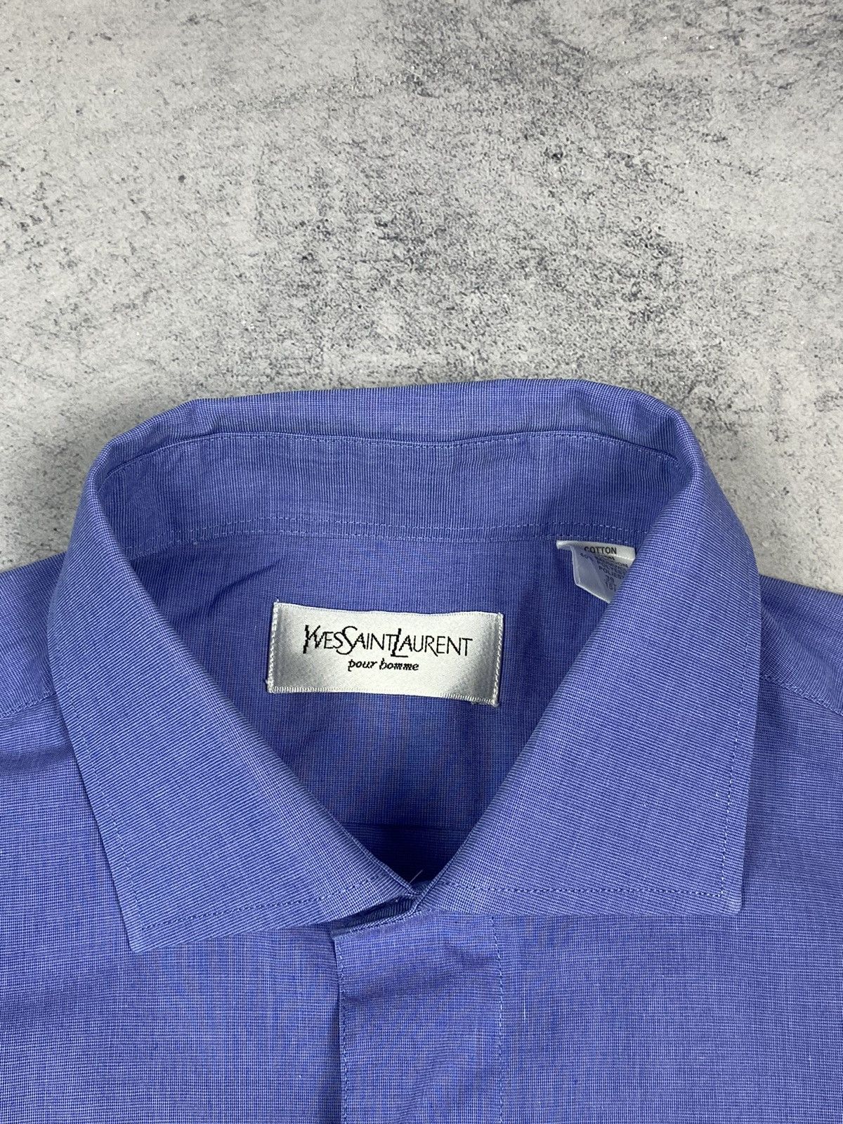 Yves Saint Laurent Yves Saint Laurent Luxury Button Up Long Sleeve Shirt Size US L / EU 52-54 / 3 - 8 Thumbnail