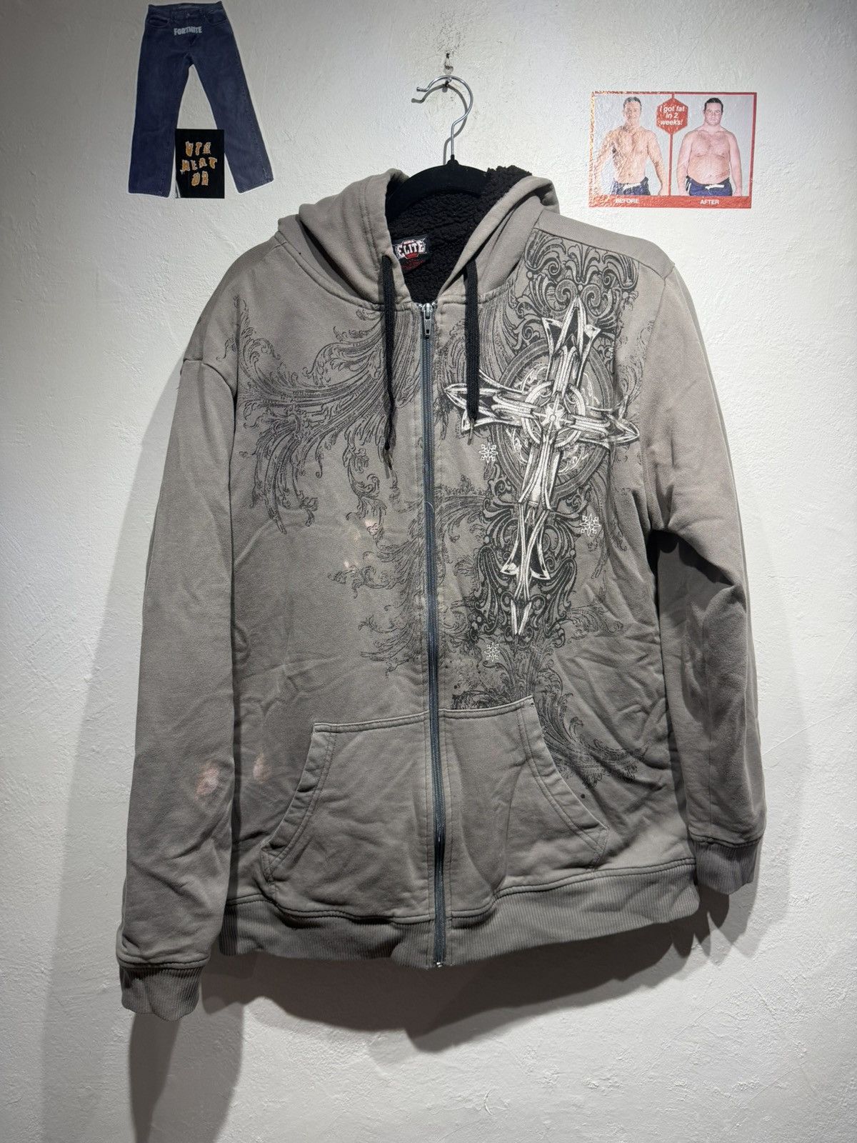 Vintage Vintage Y2k MMA Elite hoodie Size US L / EU 52-54 / 3 - 2 Thumbnail