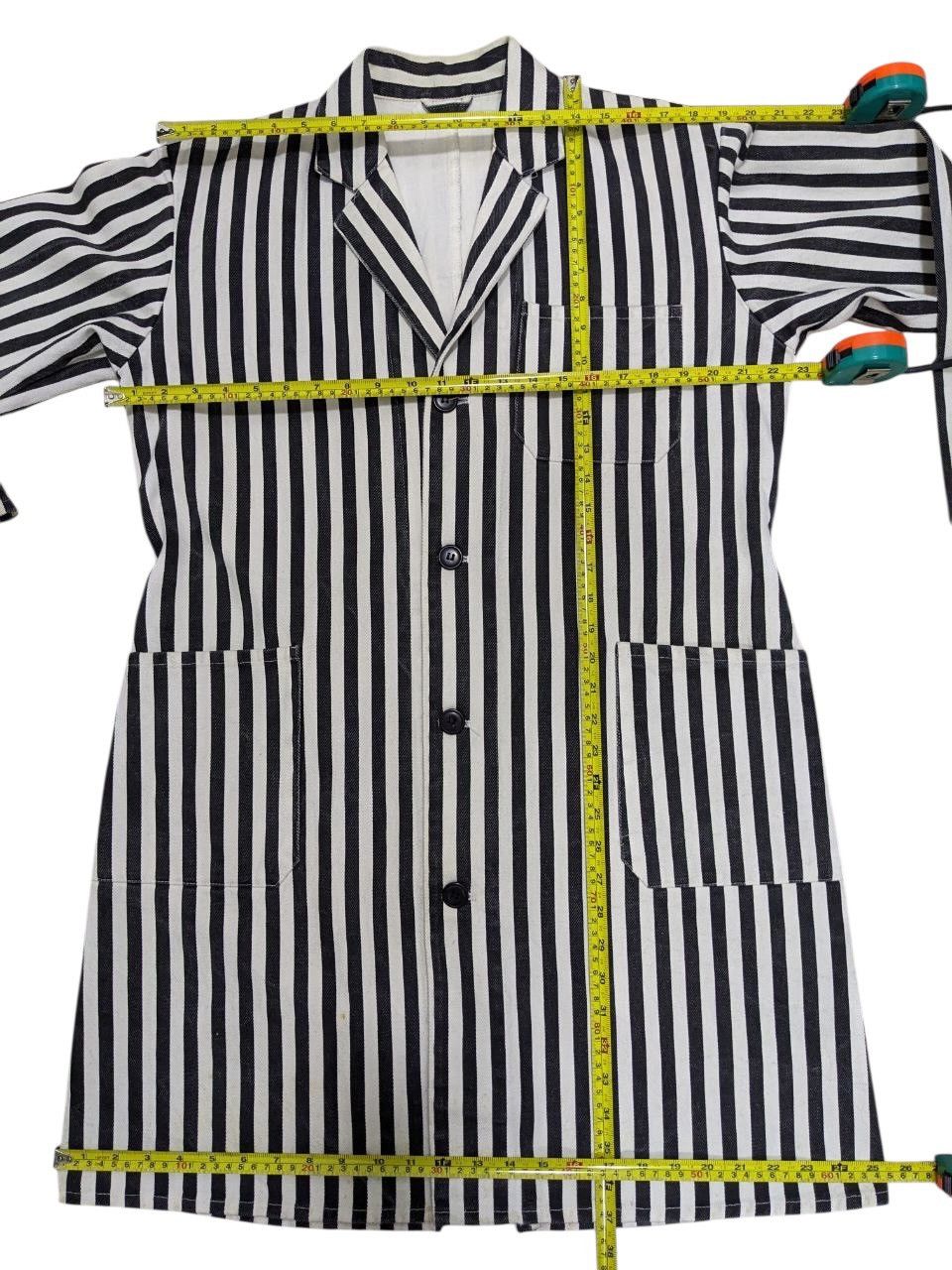 Japanese Brand VINTAGE WHITE BLUE TEXTURED BOHEMIAN DUSTER OUTERWEAR Size US M / EU 48-50 / 2 - 6 Thumbnail