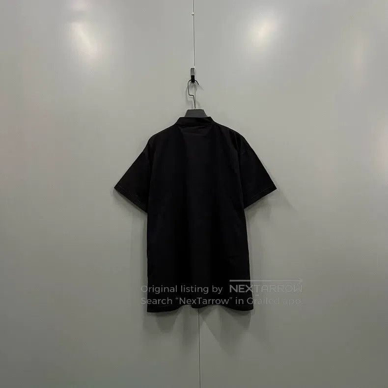 Balenciaga Balenciaga Black Logo Tag Short Sleeve Size US L / EU 52-54 / 3 - 2 Thumbnail
