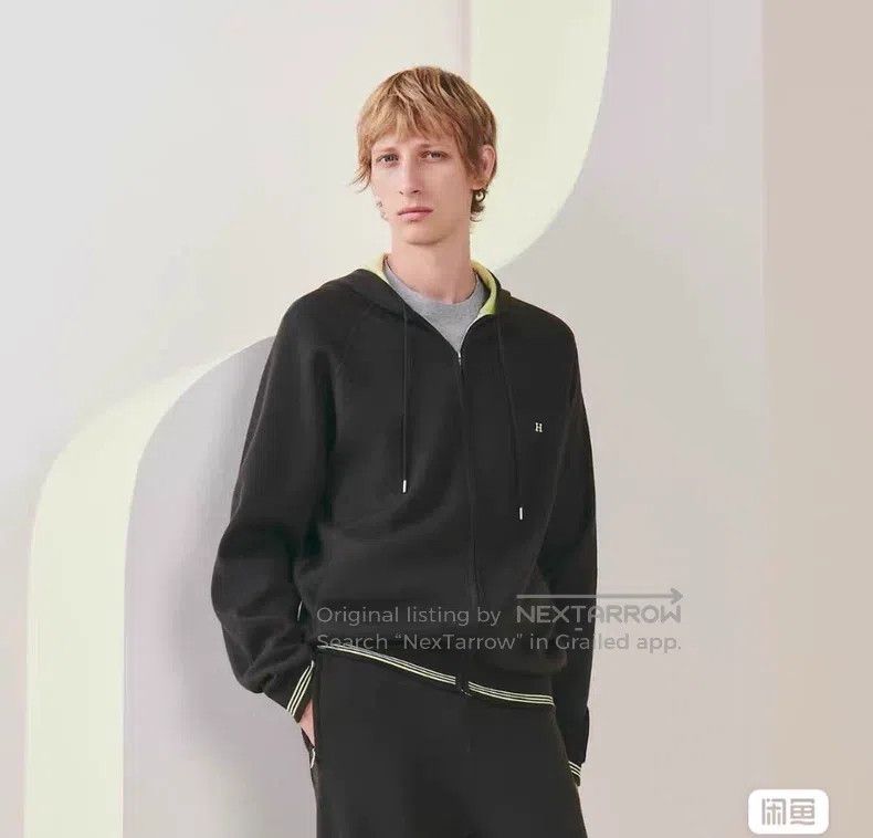 Hermes Hermes Cashmere Hooded Jacket, Thick, 80% Cashmere, 20% Mu Size US M / EU 48-50 / 2 - 8 Thumbnail