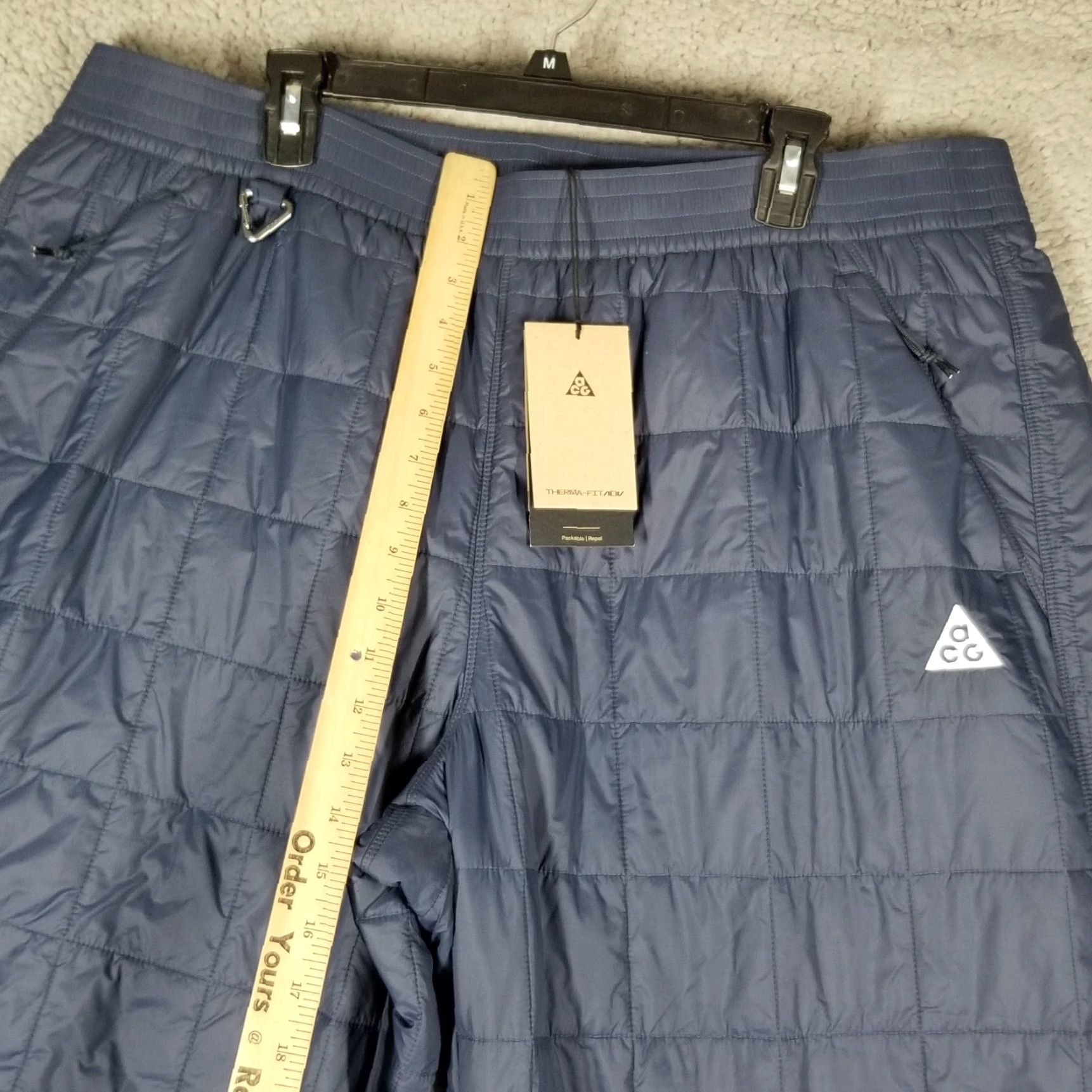 Nike ACG NIKE ACG "Rope de Dope" Women's Track Pants 2XL Thunder Blue Wide-Leg Activewear Size 40" / US 18 - 7 Thumbnail