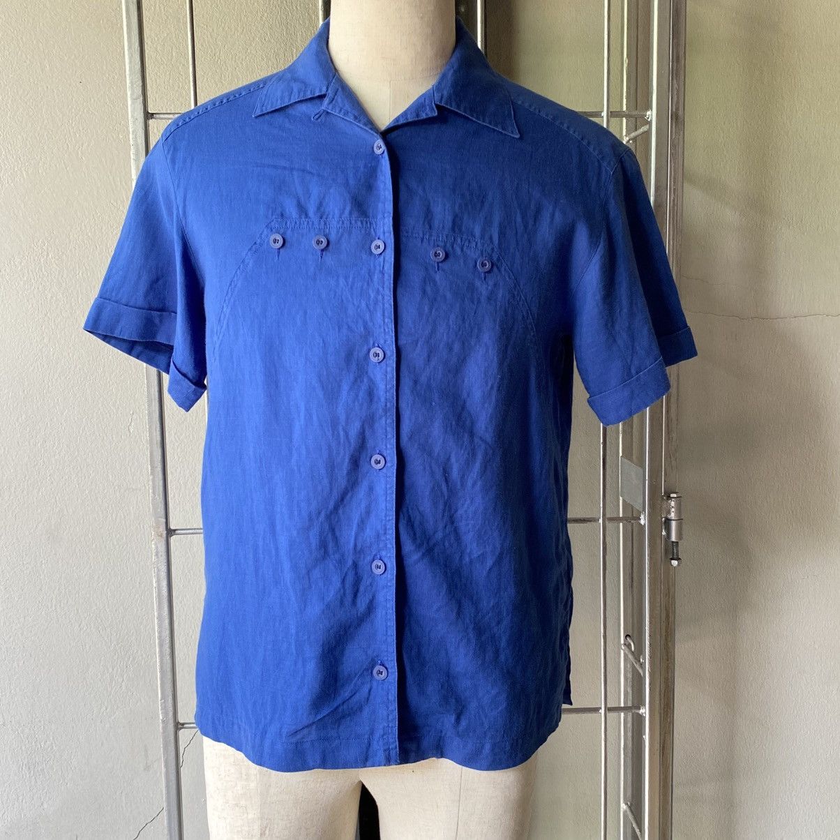 Dior Christian Dior Azure Breeze Camp Shirt Size S / US 4 / IT 40 - 1 Thumbnail