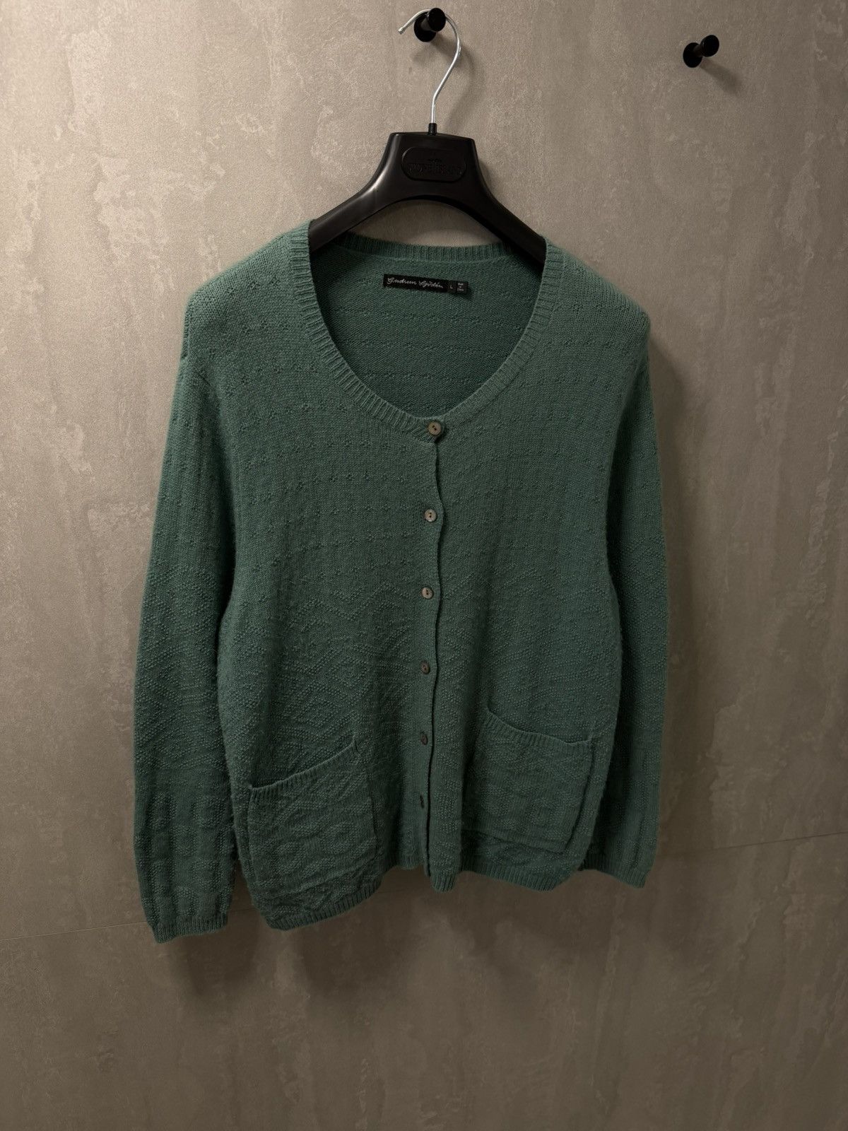 Gudrun Sjoden Gudrun Sjoden Green Wool Cardigan Sweater Size L Size L / US 10 / IT 46 - 2 Thumbnail